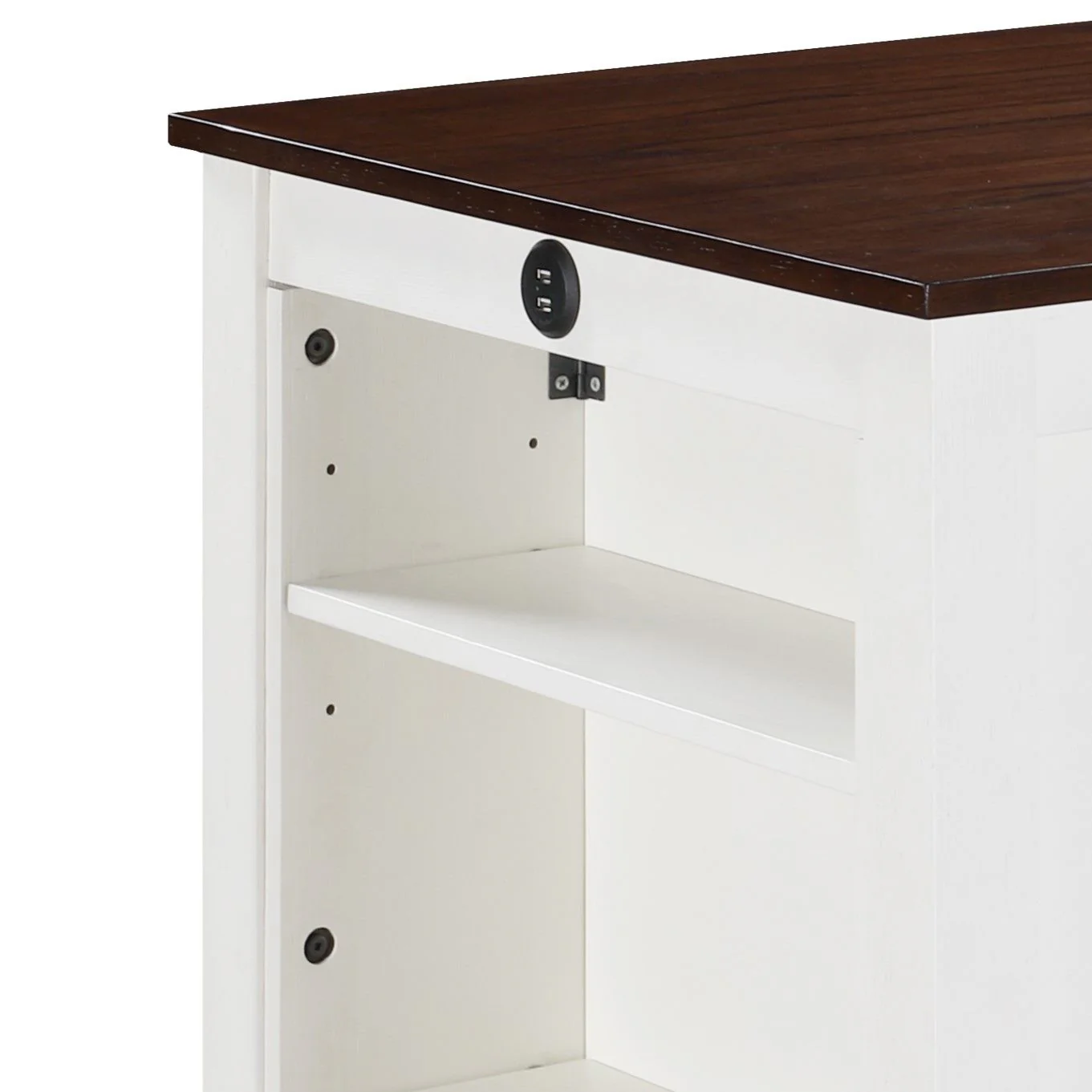 Graham - 3 Piece Small Space Counter Height Dining Table With Shelves And 2 Chairs (Set of 3) - Image 7