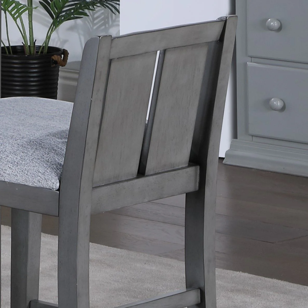 Graham - 3 Piece Small Space Counter Height Dining Table With Shelves And 2 Chairs (Set of 3) - Image 8