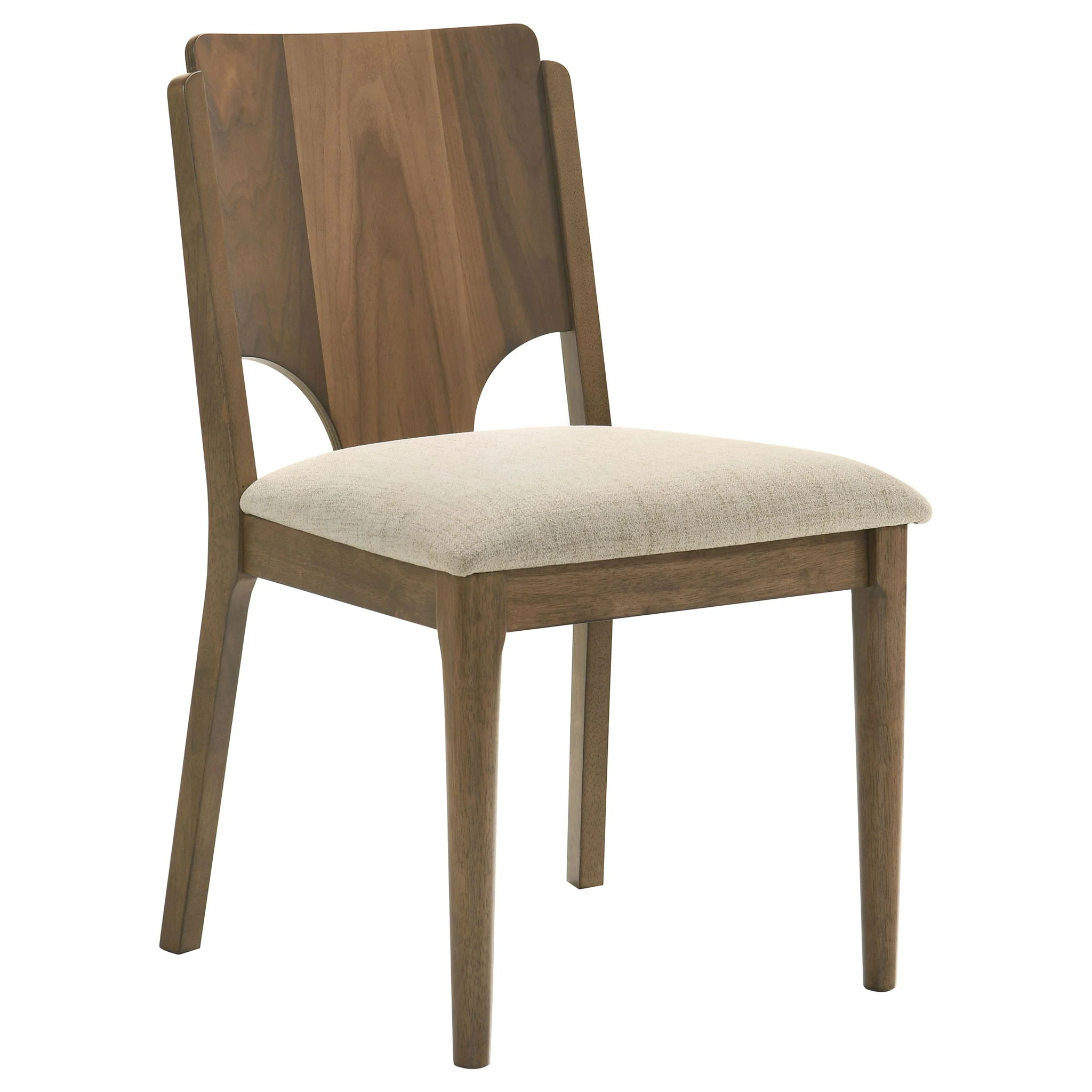 Graham - 5 Piece Round Dining Table Set - Walnut - Image 9