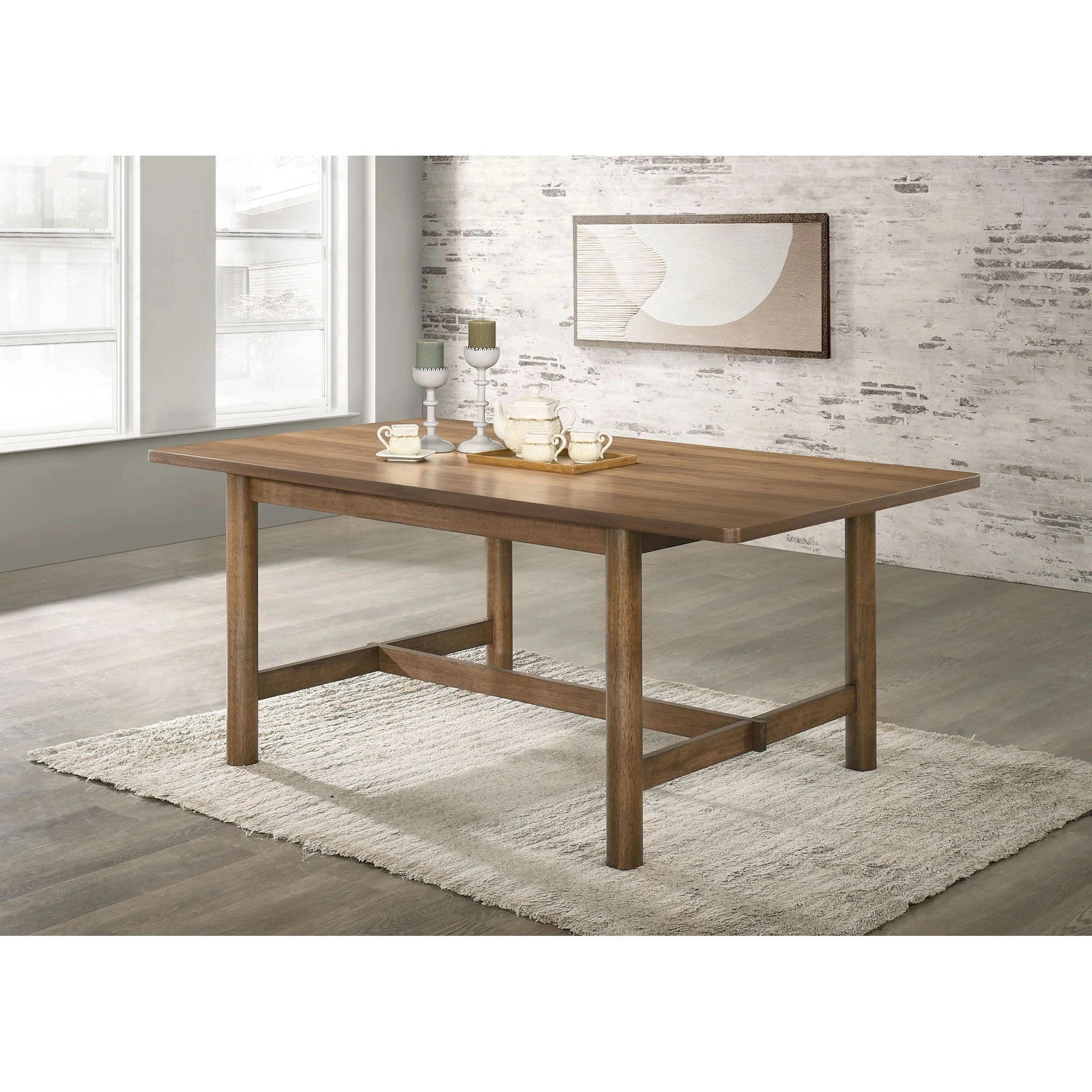 Graham - Rectangular Dining Table - Walnut - Image 3
