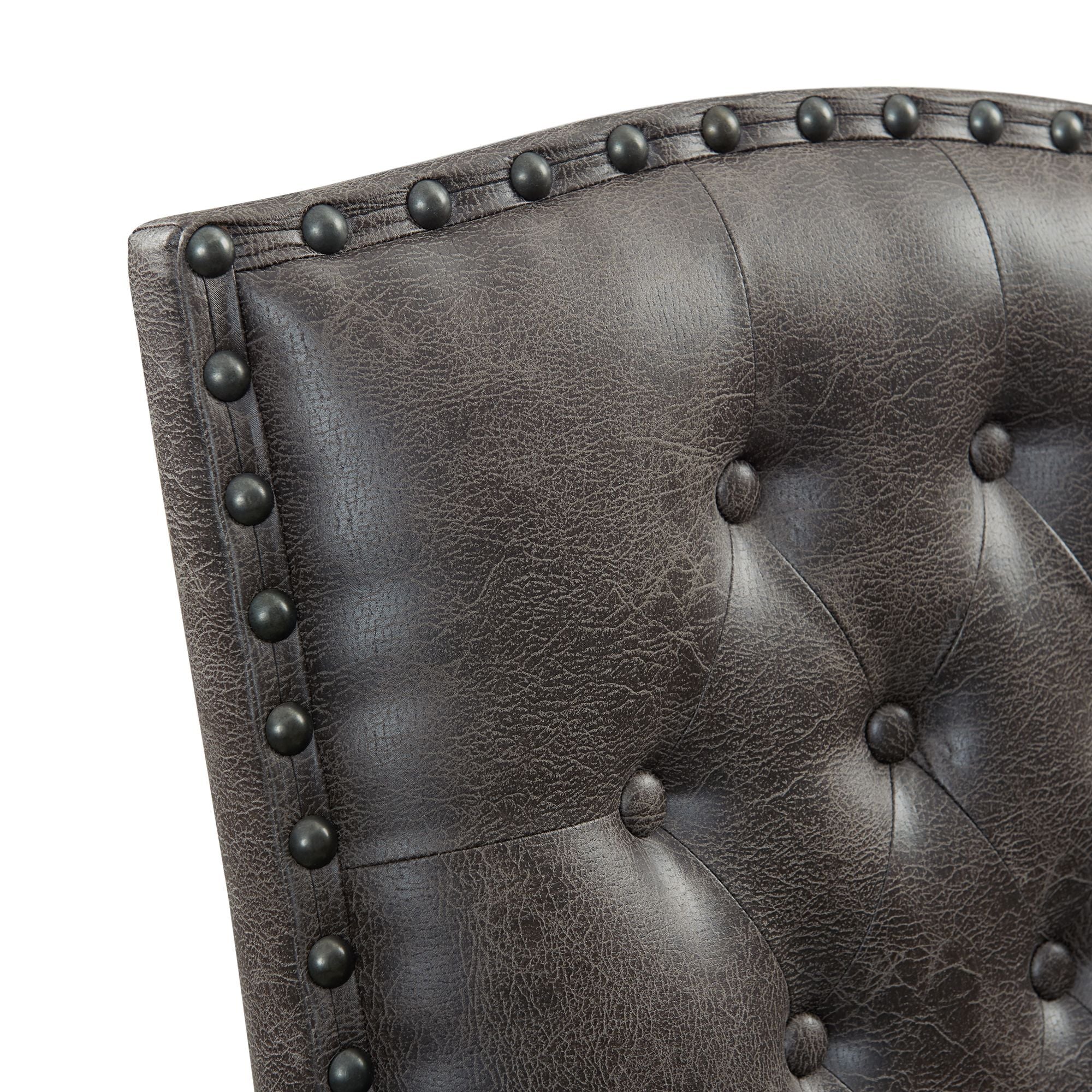 Gramercy - Tufted Tall Back Side Chair (Set of 2) - Chocolate - Image 2
