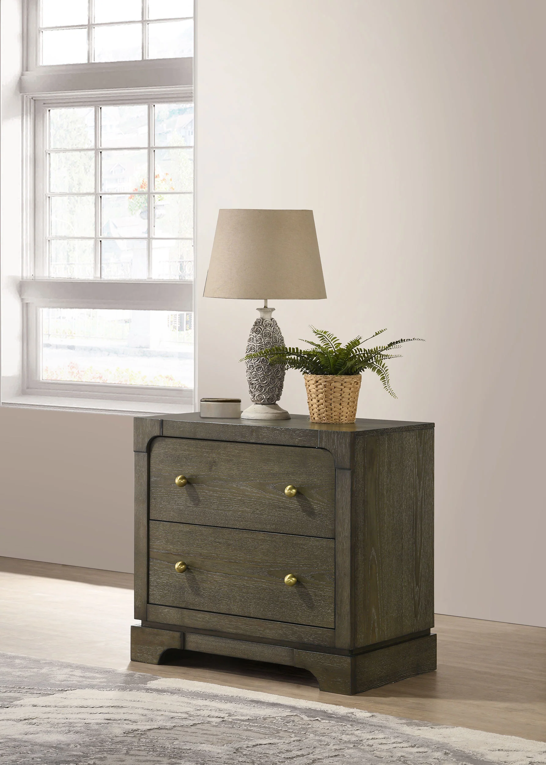 Gran Park 2-Drawer Nightstand, Dark Cocoa - Image 2