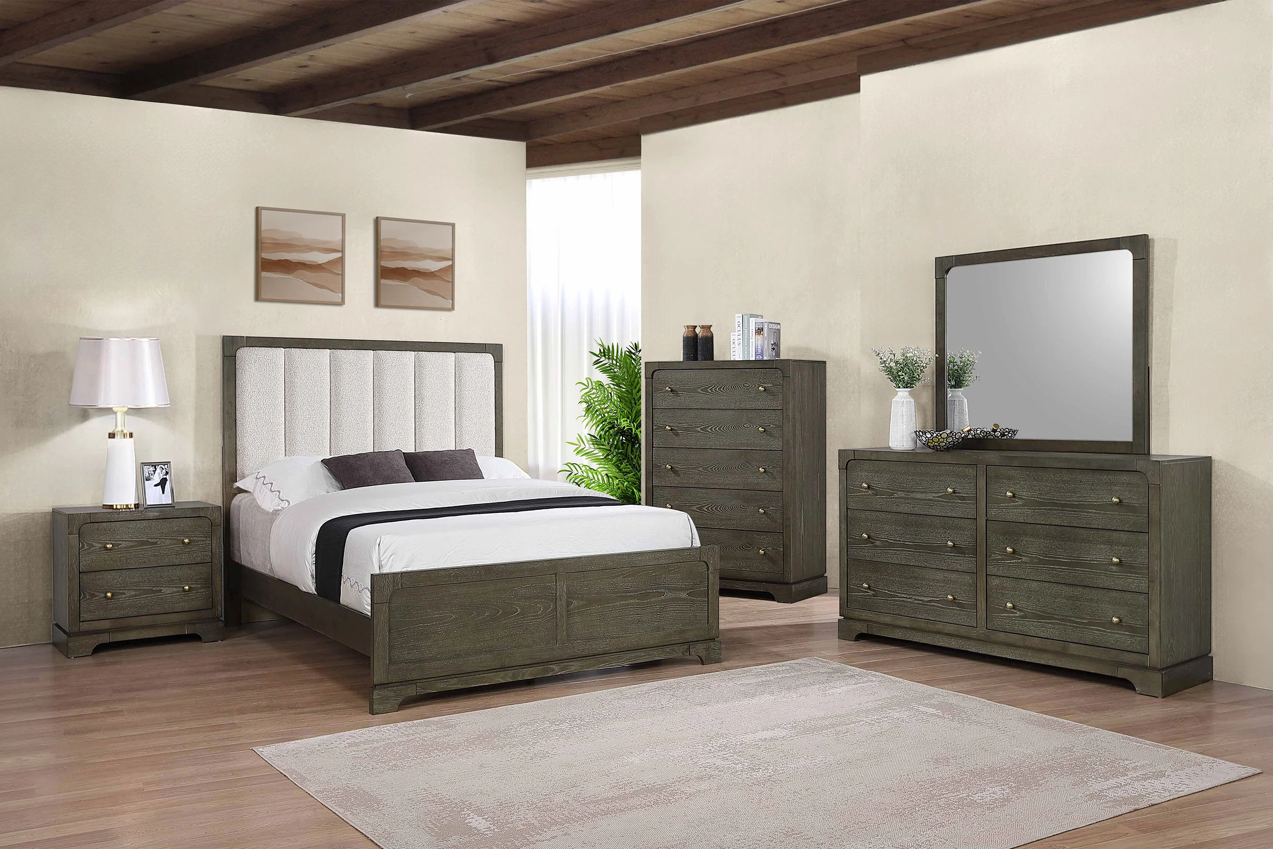 Gran Park 59-inch California King Panel Bed Dark Cocoa - Image 11
