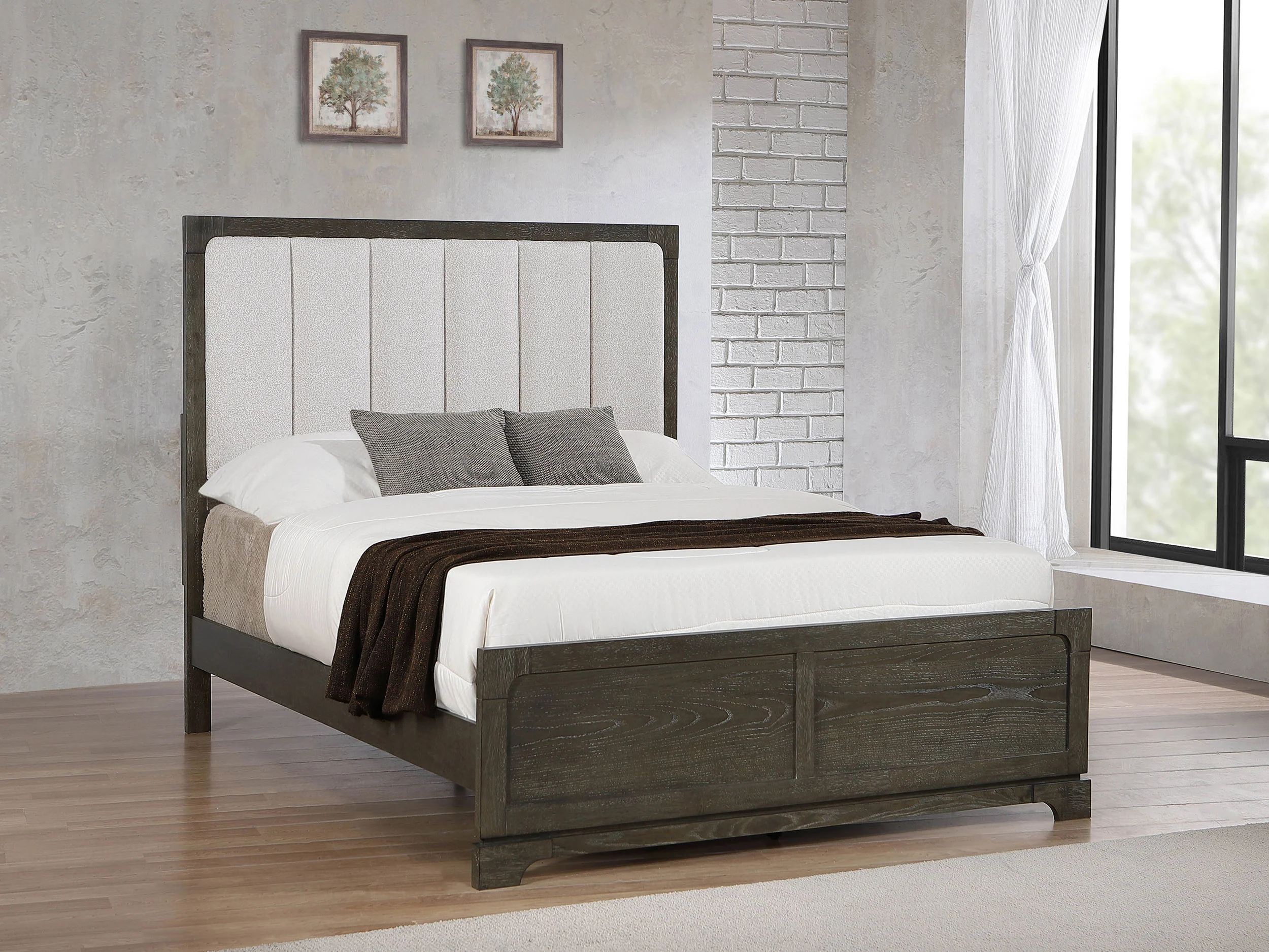 Gran Park 59-inch Queen Panel Bed Dark Cocoa - Image 5