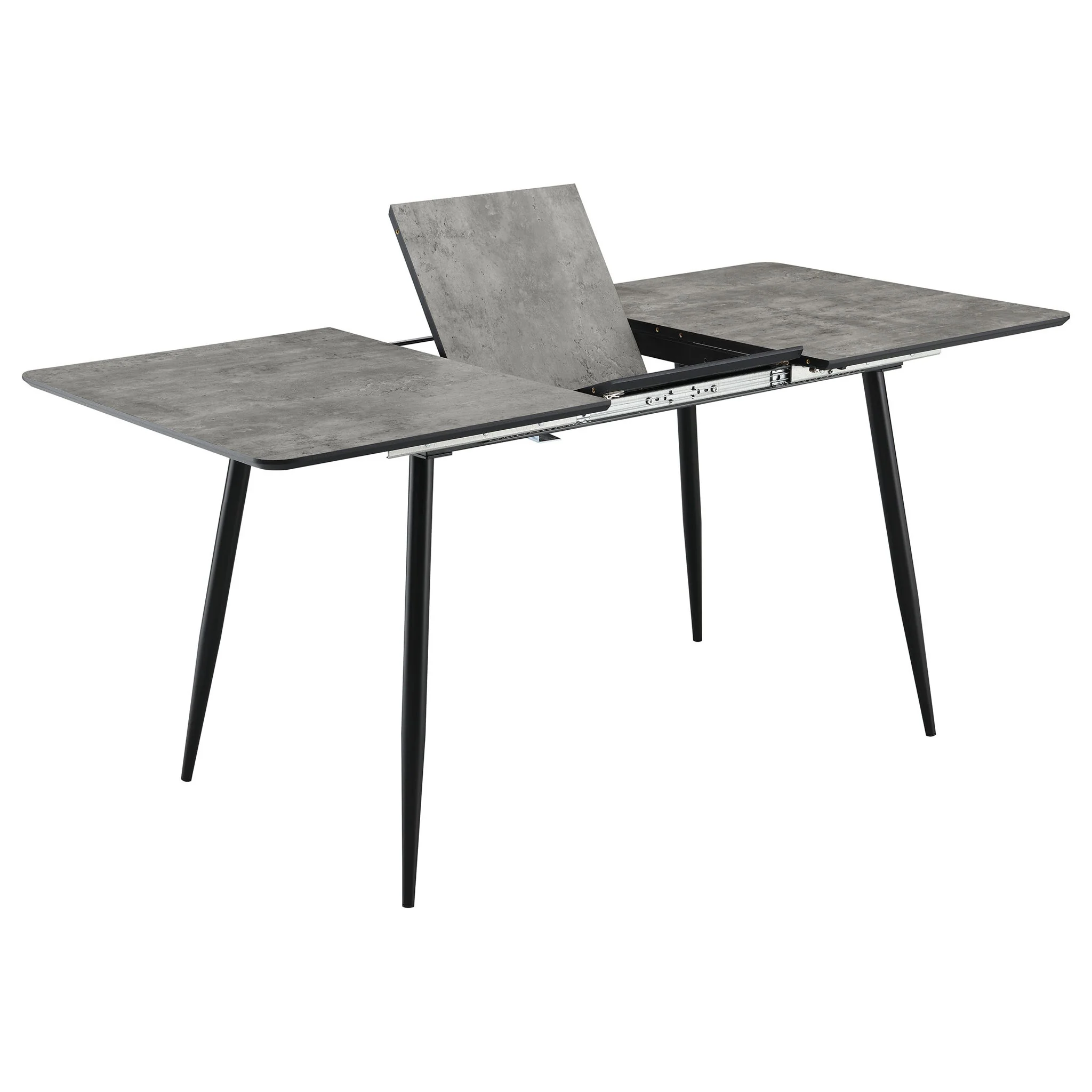 Grant - Extension Dining Table With Butterfly Leaf - Gray - Image 5