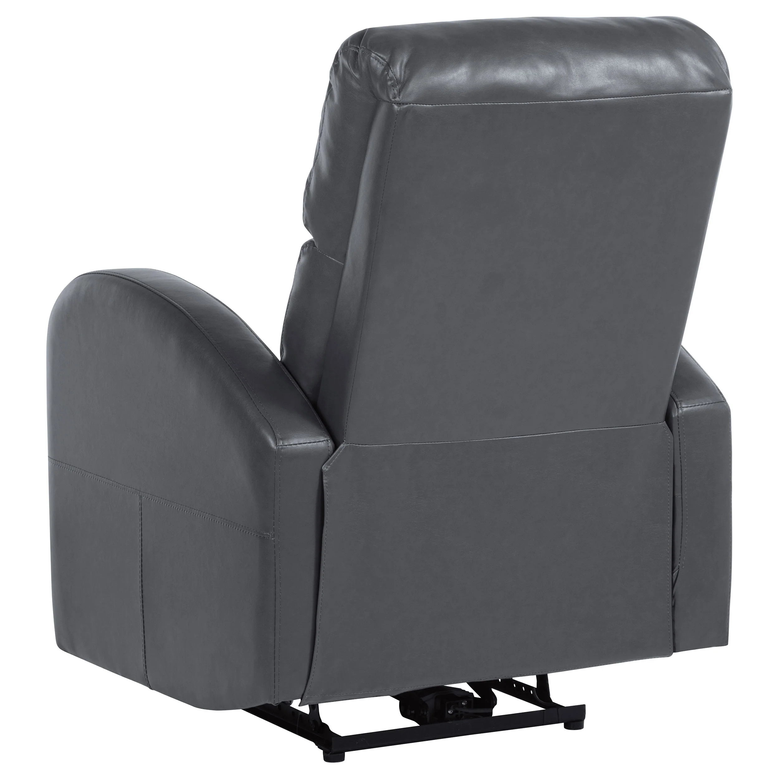Grant Upholstered Power Recliner Chair - Grey - Image 7