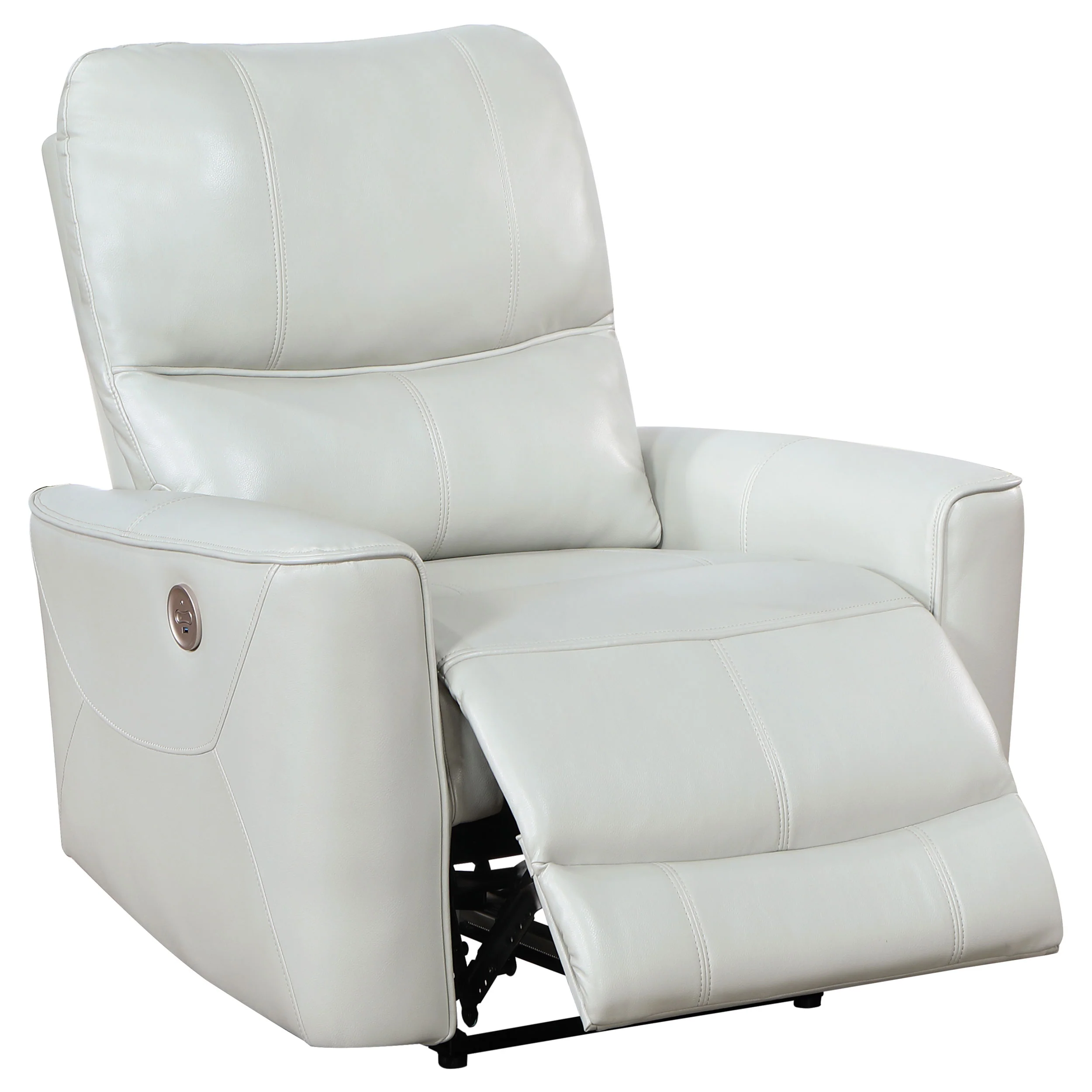 Greenfield Upholstered Power Recliner Chair Dove Grey - Image 3