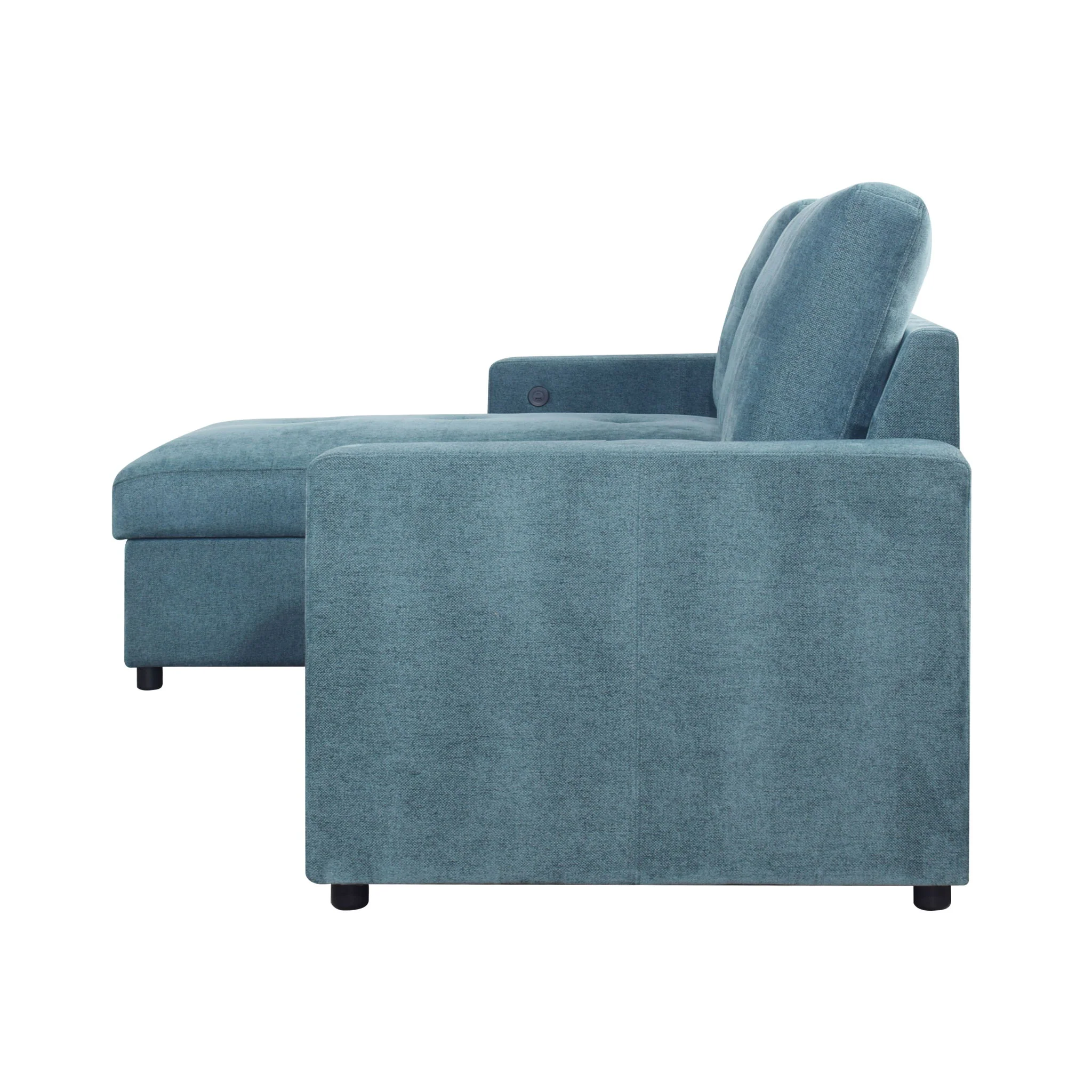 Greer - 2 Pieces LAF Sofa/Chaise - Green - Image 2