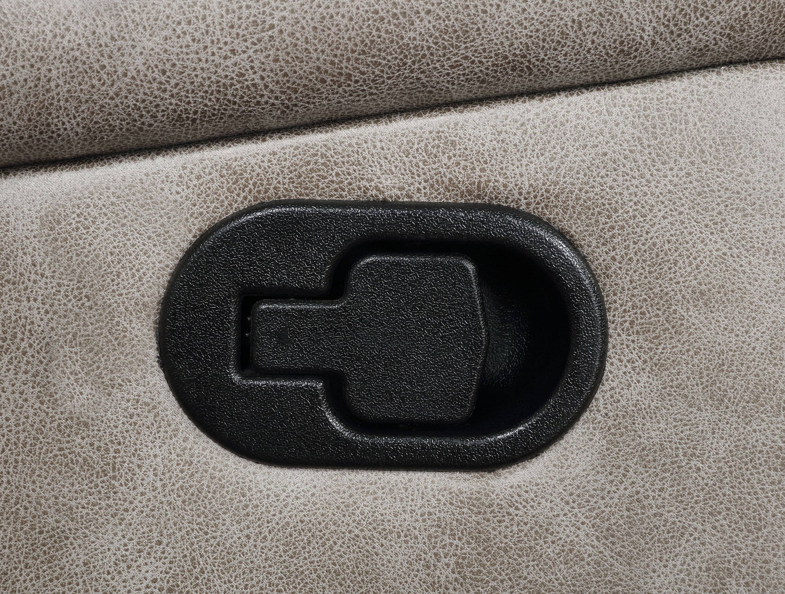 Greer Upholstered Swivel Glider Recliner Chair - Taupe - Image 4