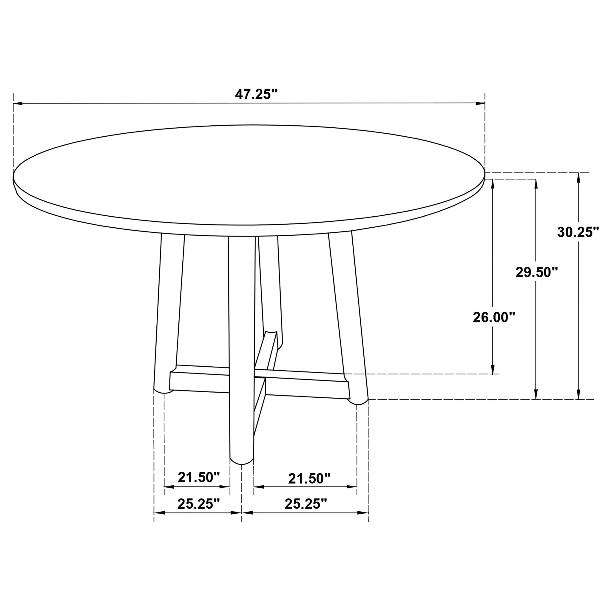 Guinea - Dining Table With Interlocking Base Design - Walnut - Image 2