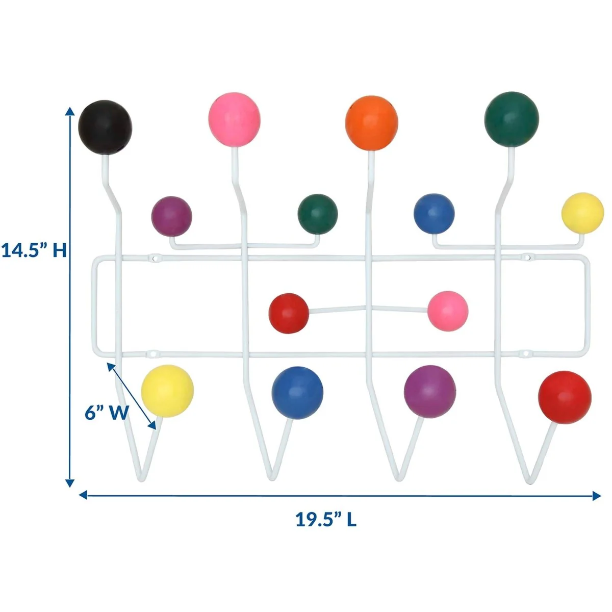 Gumball Wall Coat Rack – Modern Design Wall-Mounted Coat and Hat Organizer - Image 8