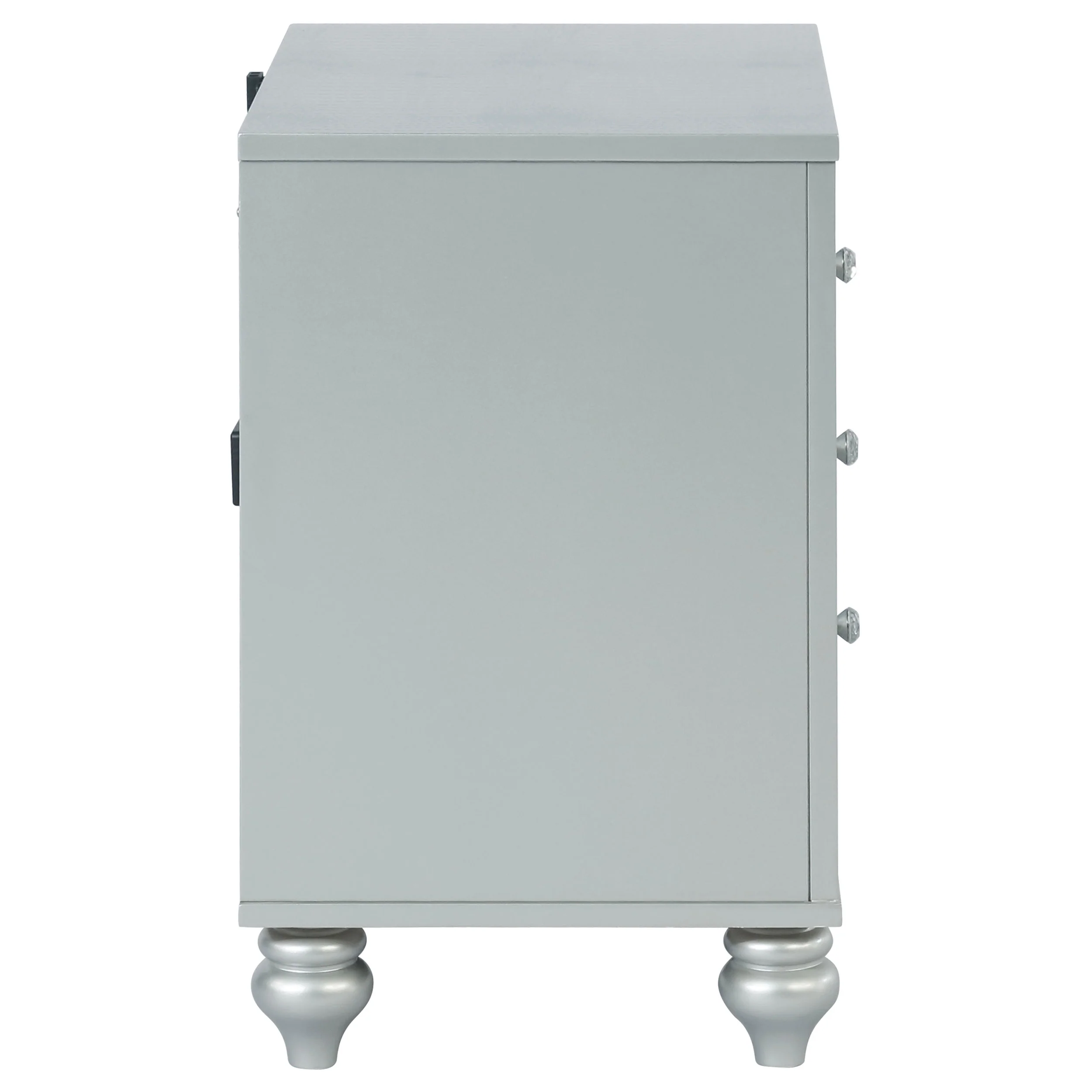 Gunnison 2-Drawer Nightstand Silver Metallic - Image 8