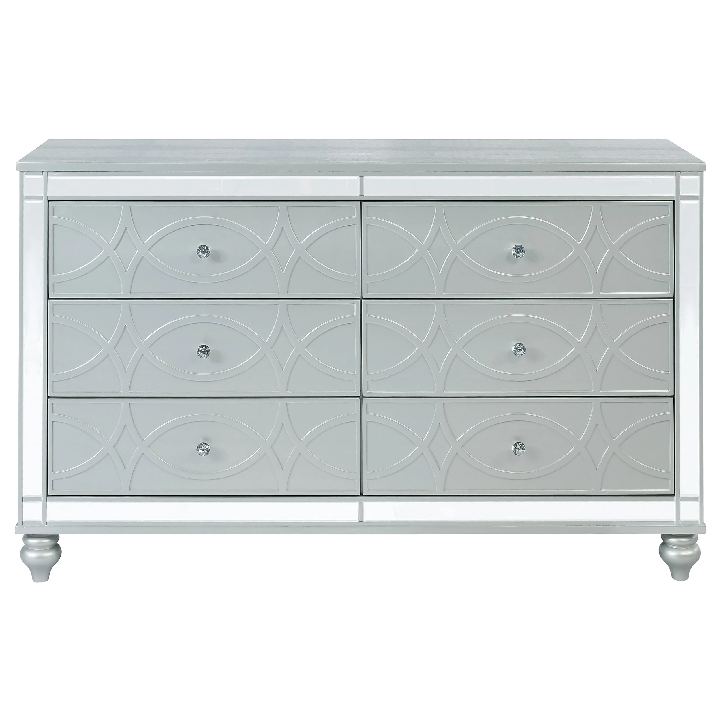 Gunnison 6-Drawer Dresser Silver Metallic - Image 4