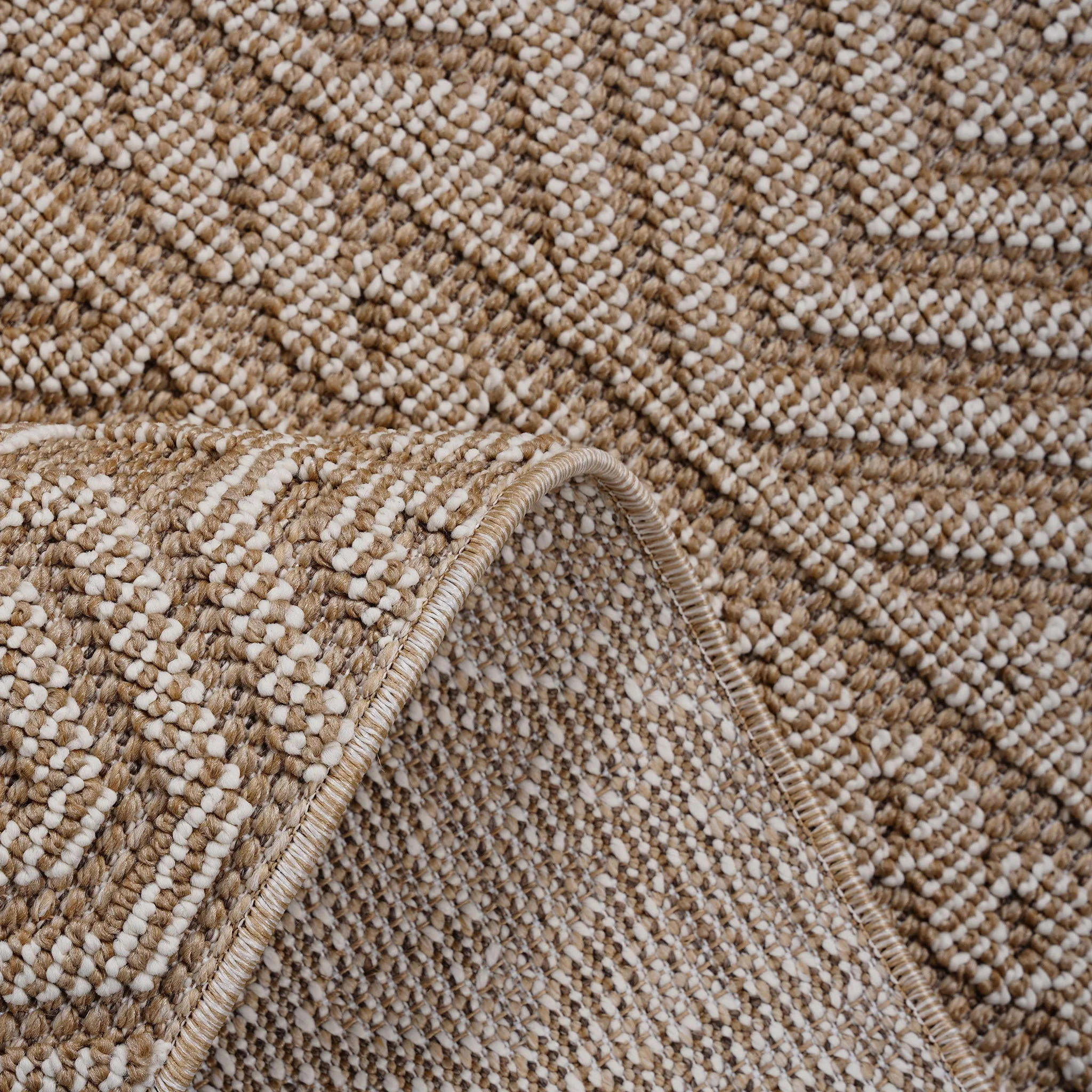Guros - 6' X 9' Geometric Indoor / Outdoor Area Rug - Mocha - Image 5