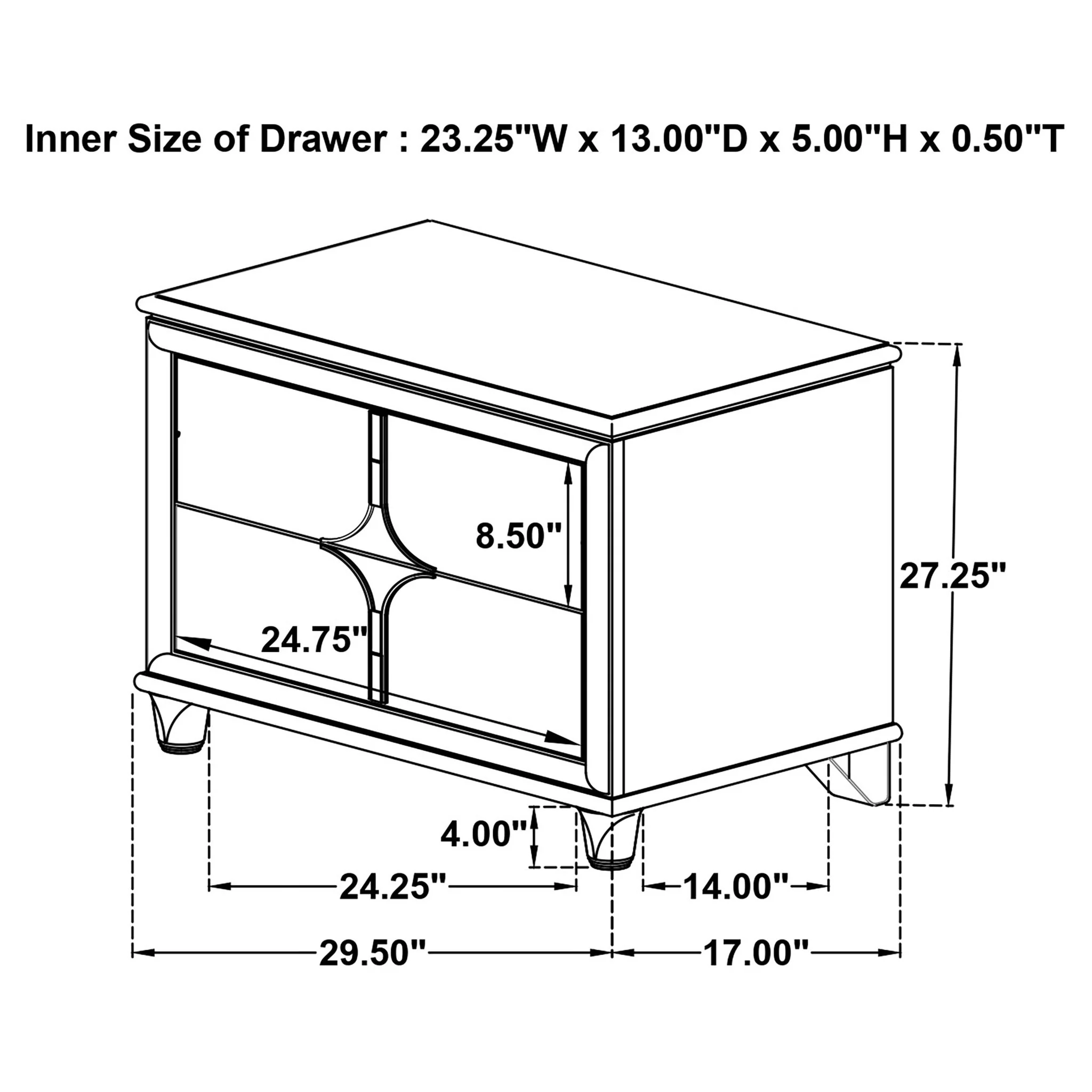 Gwendolyn - 2 Drawer Nightstand - White - Image 8