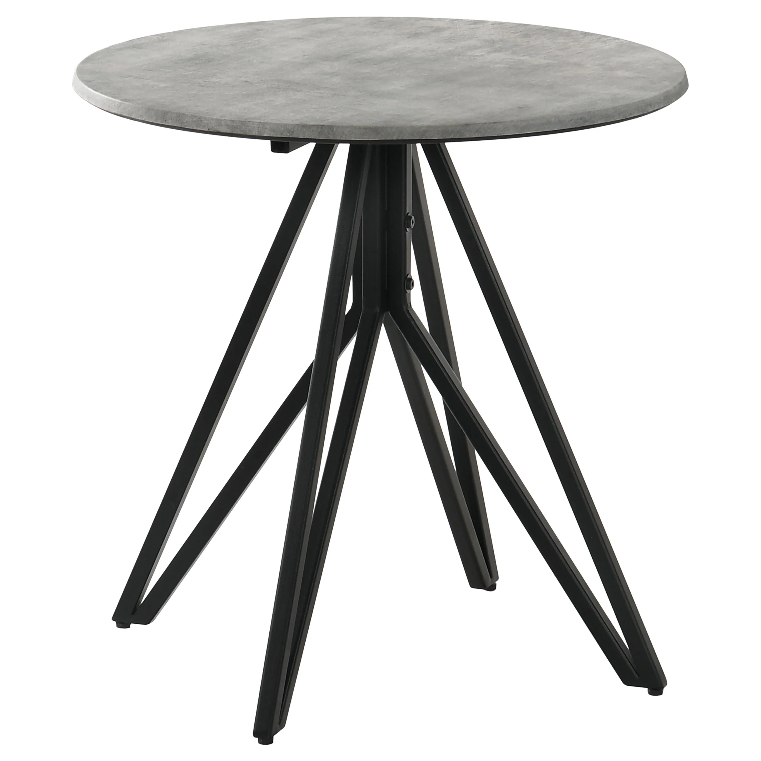 Hadi 2-Piece Round SmartTop Coffee and End Table Set, Cement - Image 2