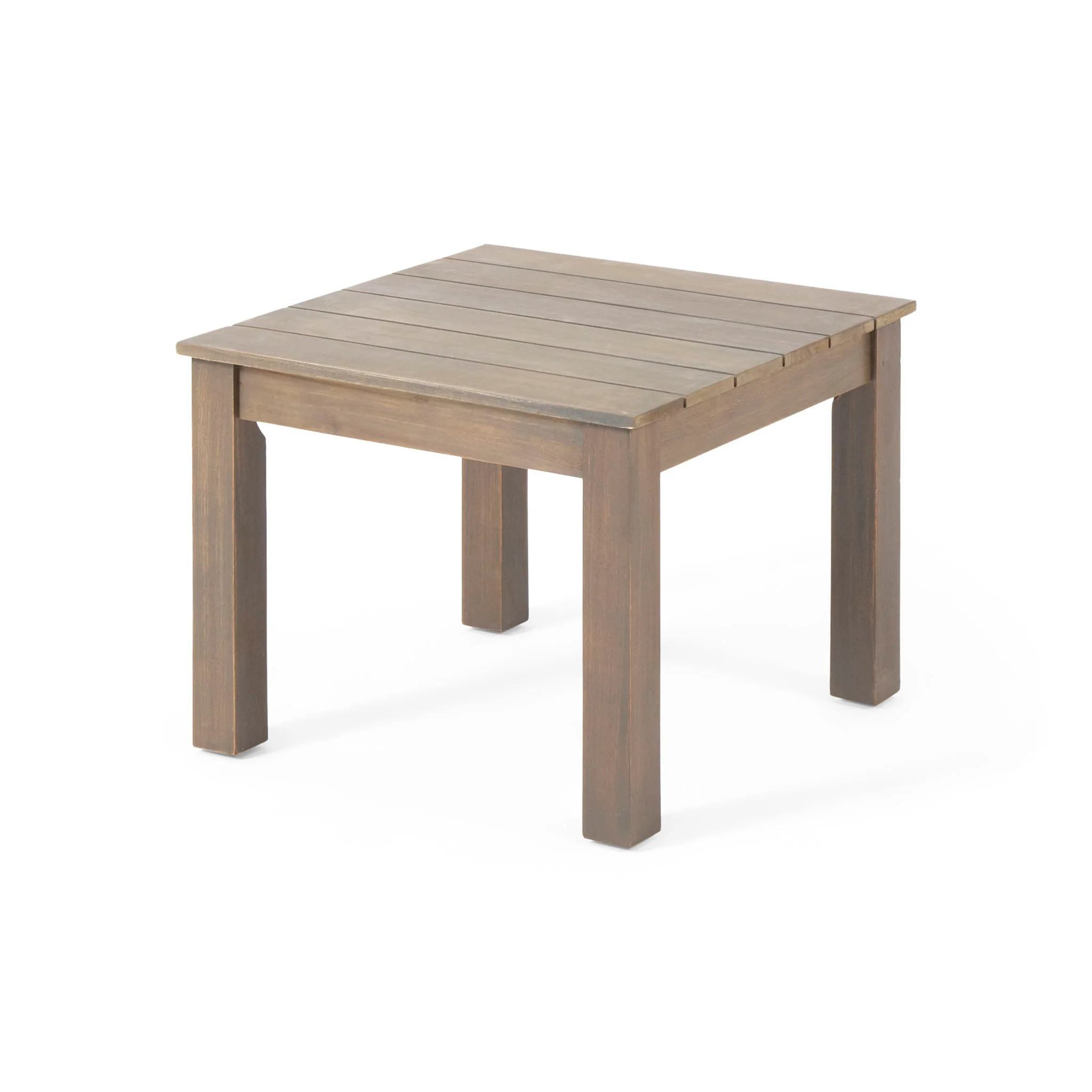Halcyon - Outdoor Side Table With Slat Design - Image 2