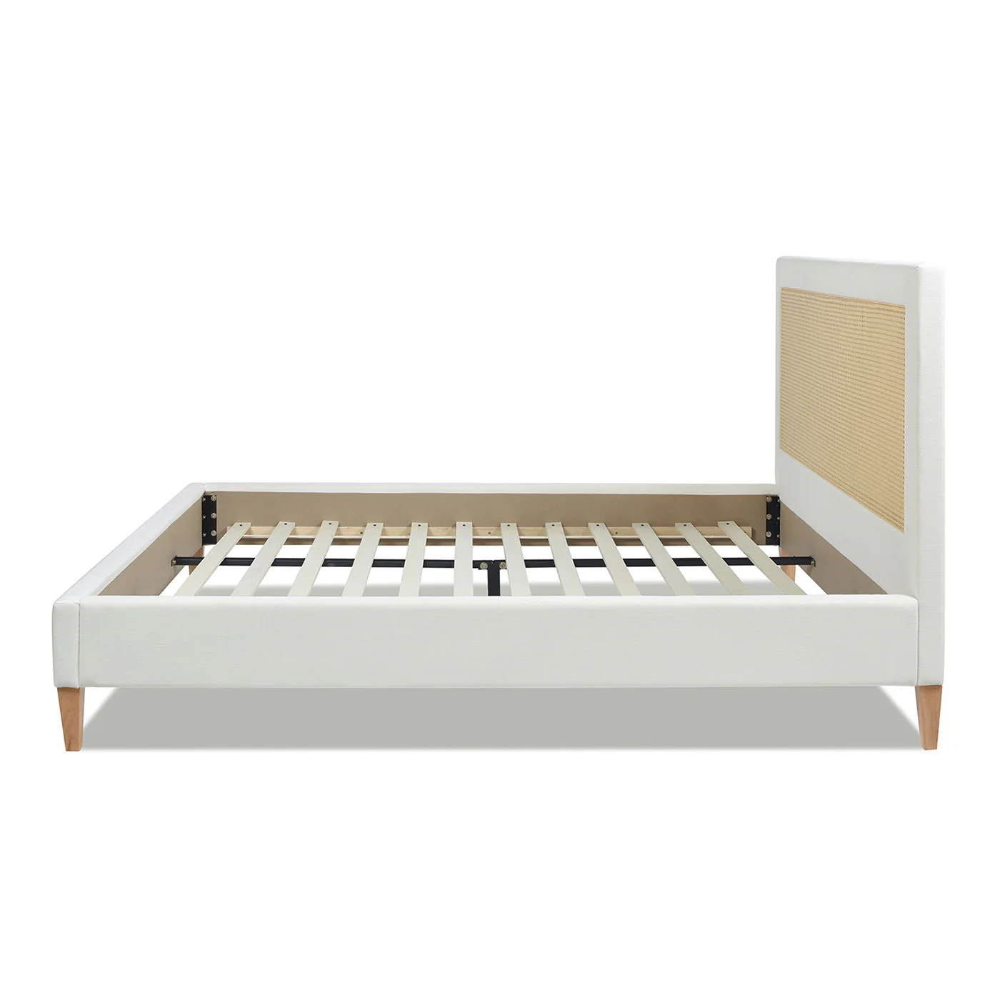 Haley - Upholstered Cane Back Platform Bed - Image 4