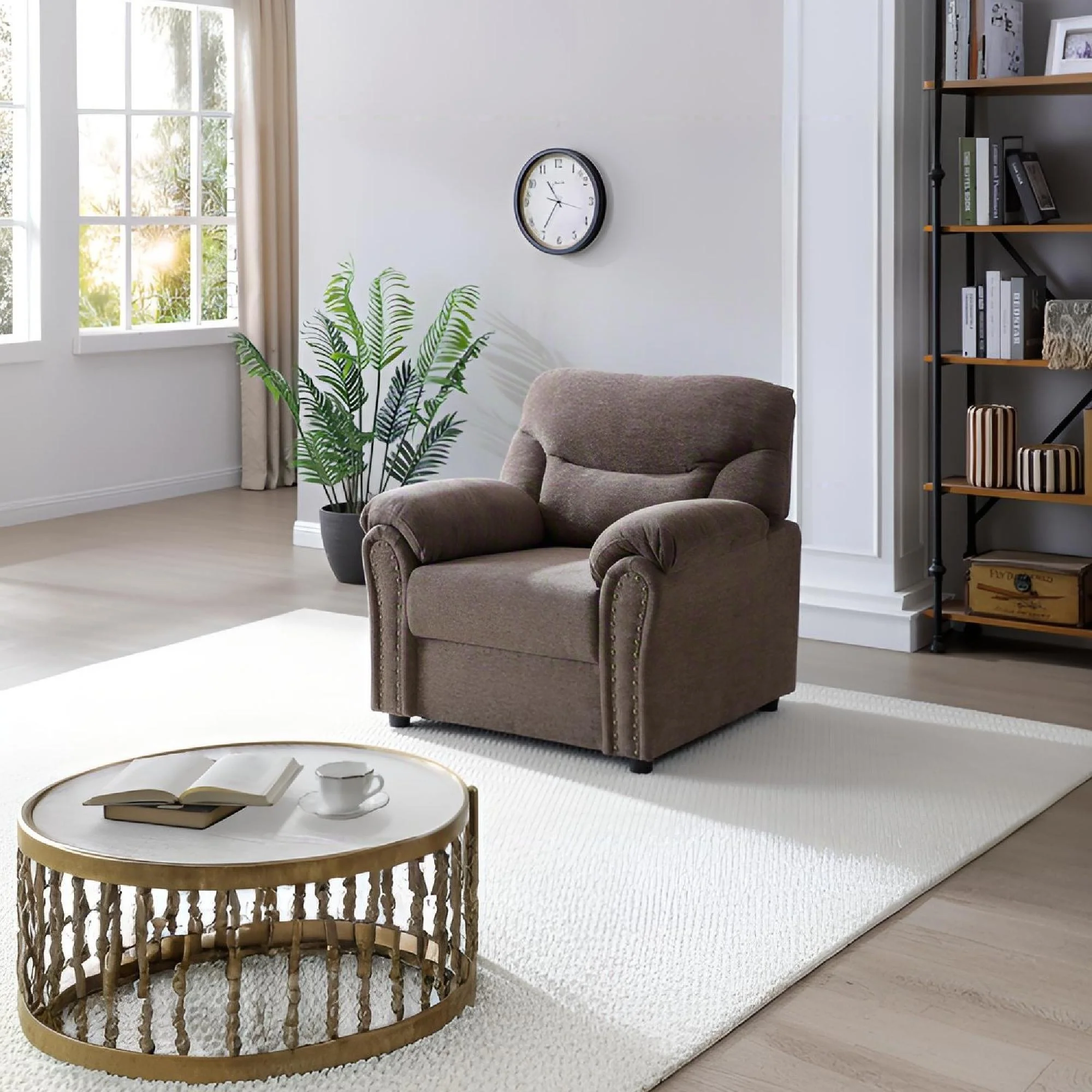 Hamilton - Chair With Hand Applied Nailhead Trim And Pillow Top Arm Cushions - Image 11