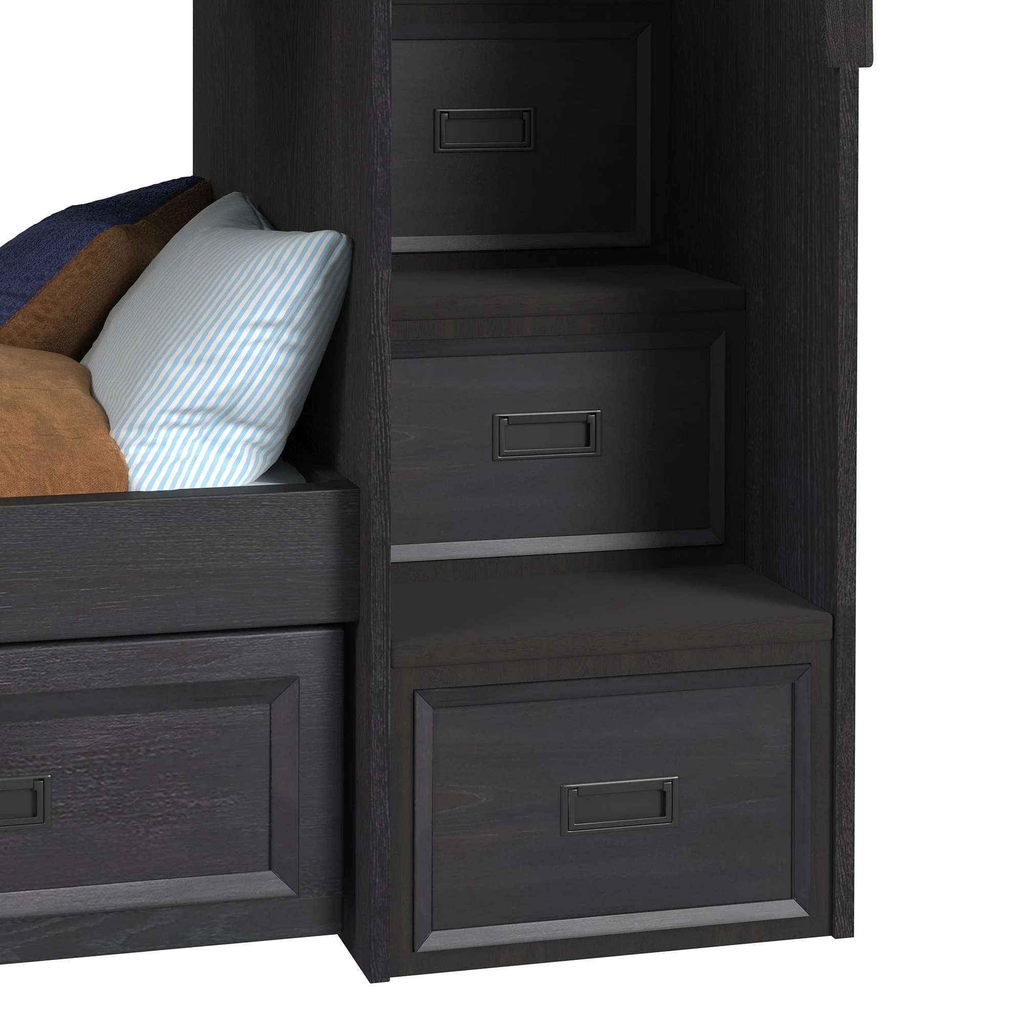 Hampton Kids - Bunk With Staircase And Trundle Bedroom Set - Image 17