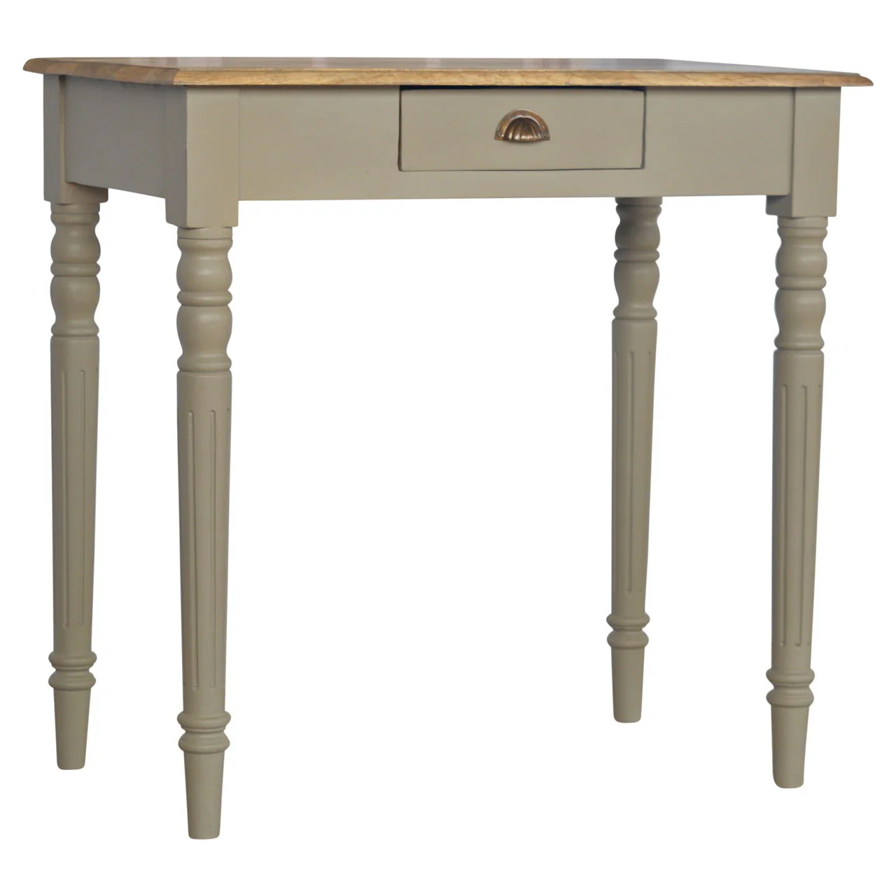 Hand Painted Writing Desk - Gray - Image 5