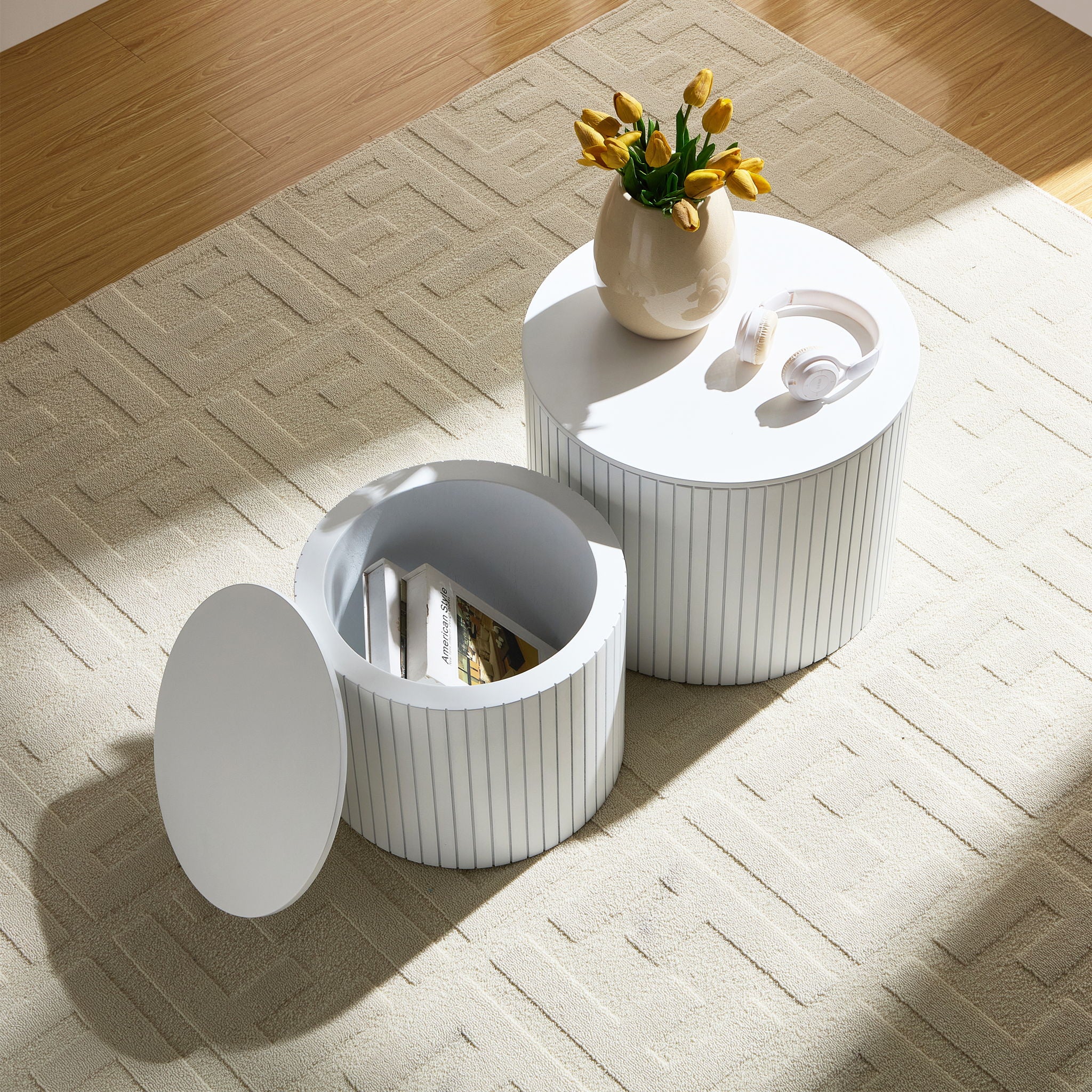 Handcrafted Nested Table Set, 2 Pieces - Image 26