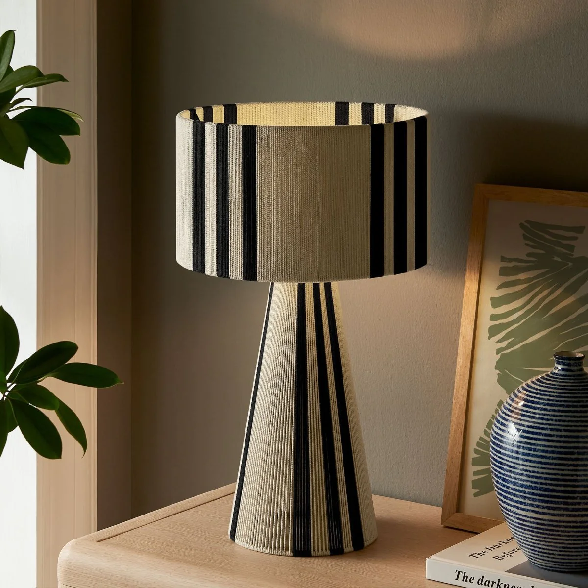 Handwoven Cotton Thread Table Lamp – Decorative Ambient Lighting for Home - Image 25