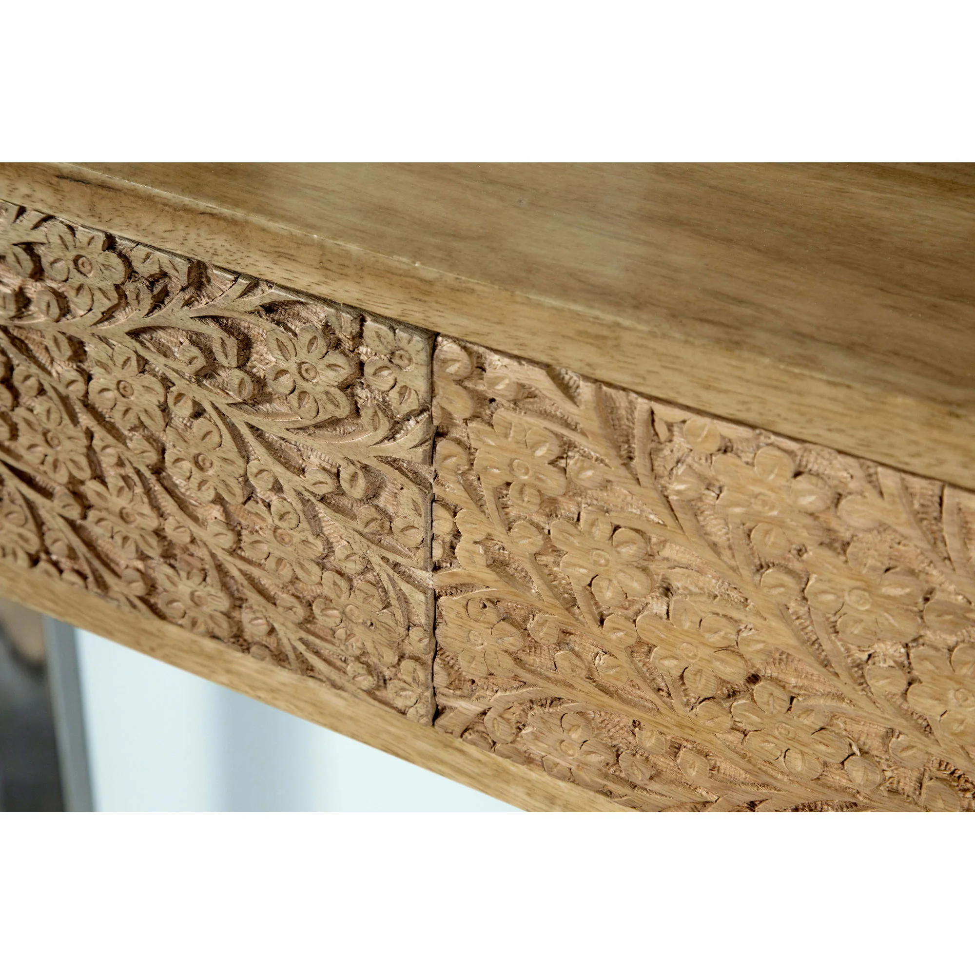 Harmony - 2 Drawer Table With Sled Base In Tones Accents - Natural - Image 3