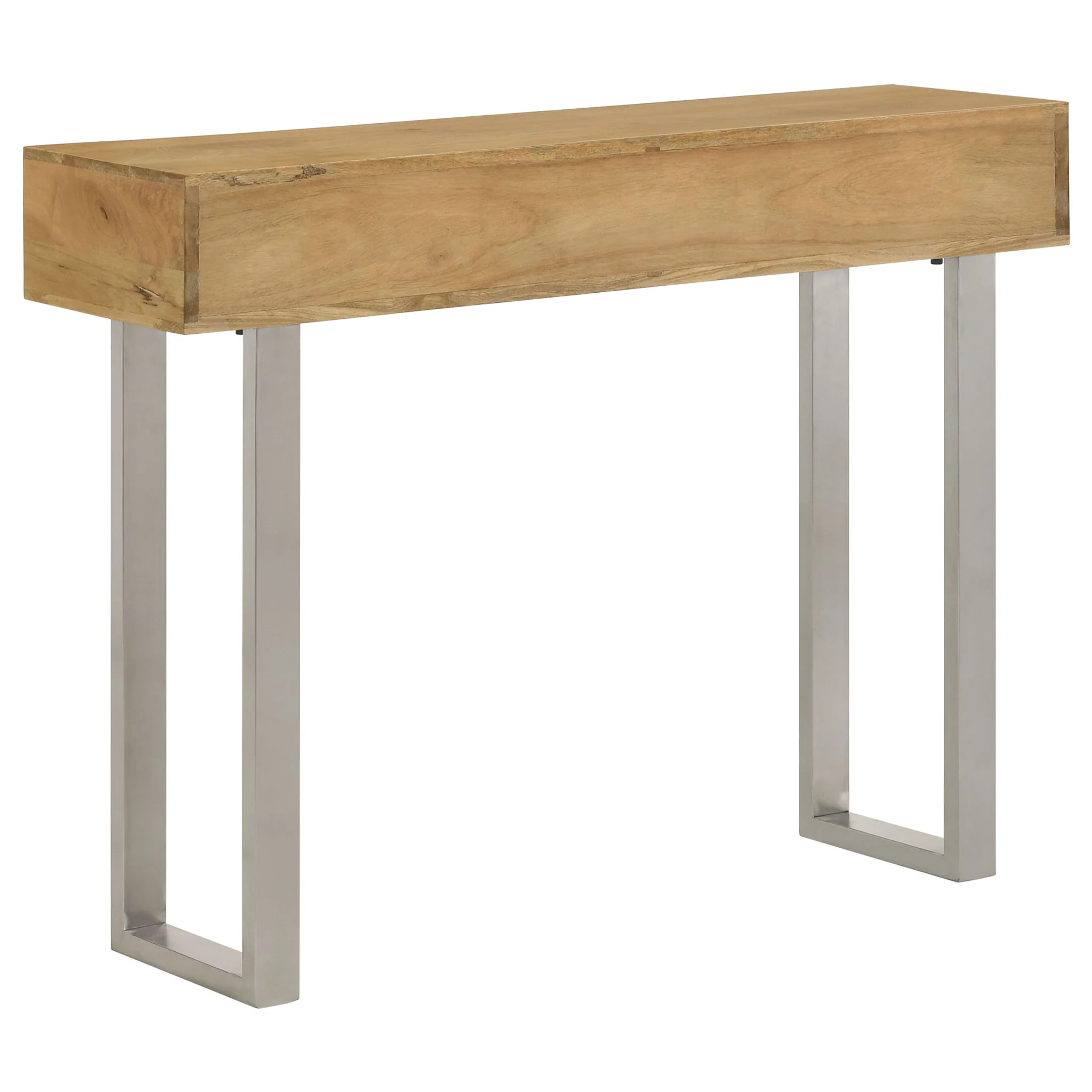 Harmony - 2 Drawer Table With Sled Base In Tones Accents - Natural - Image 4