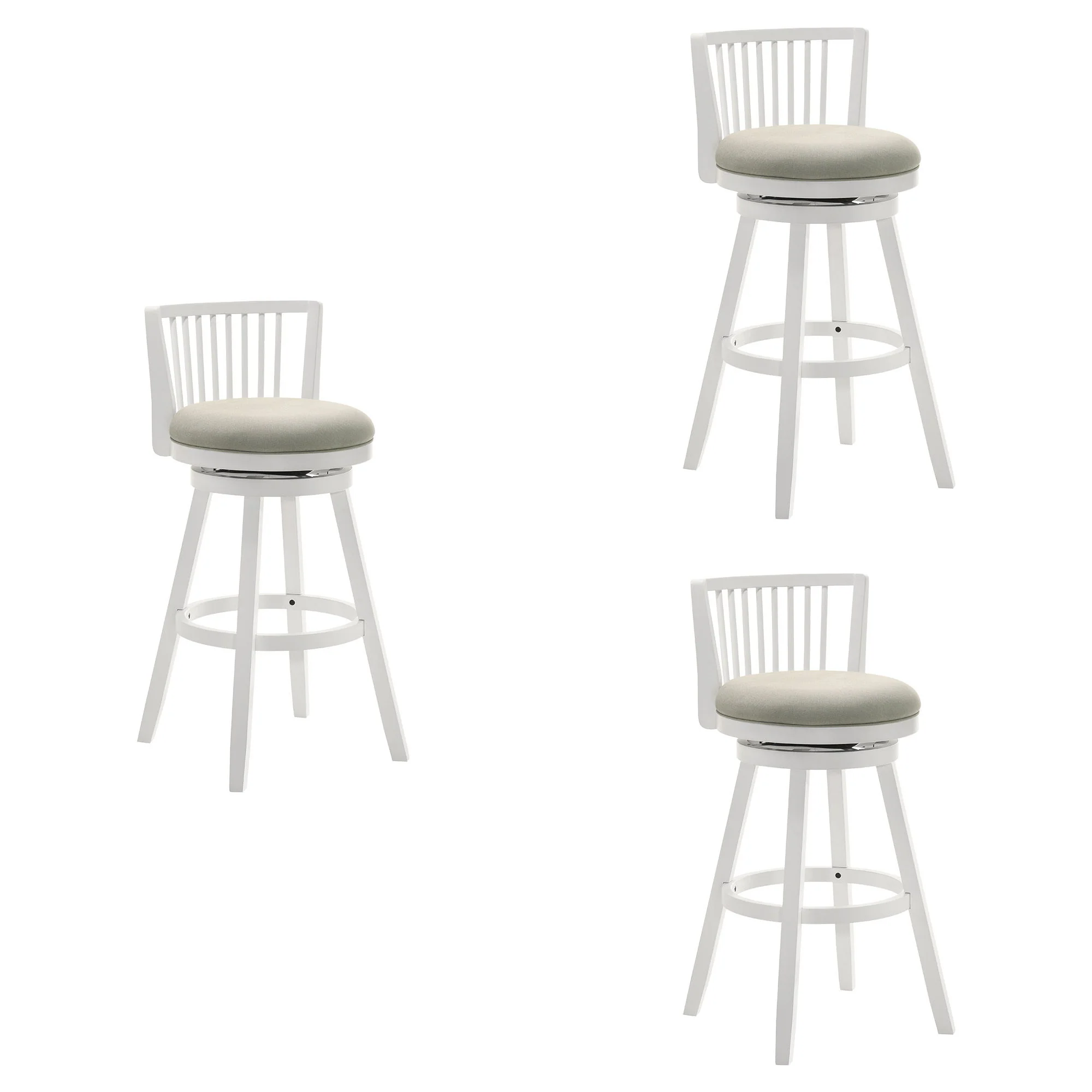 Harper - 26" Amber Glow Counter Height Rubberwood Swivel Barstool - Image 8