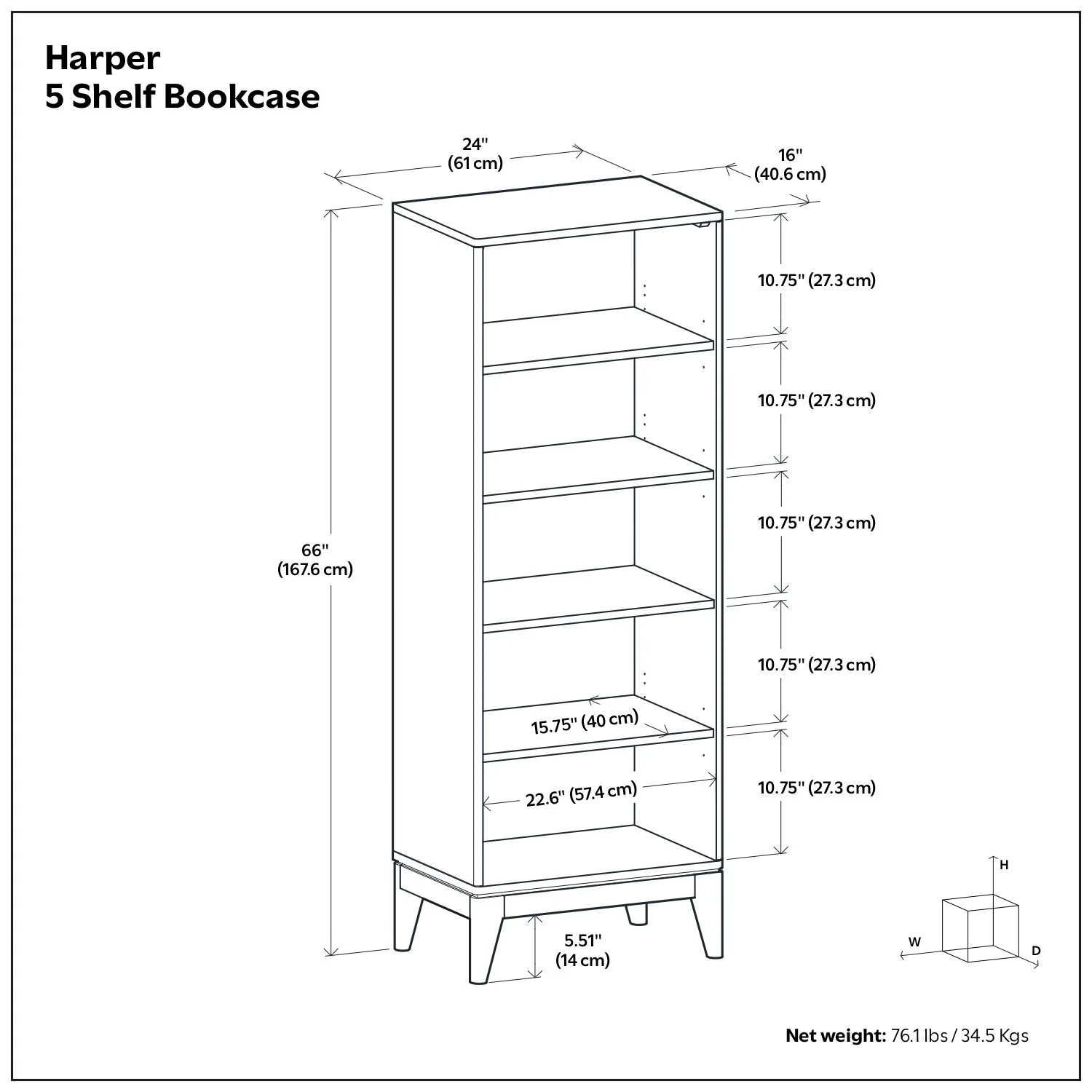 Harper - Handcrafted Bookcase With Storage - Image 7