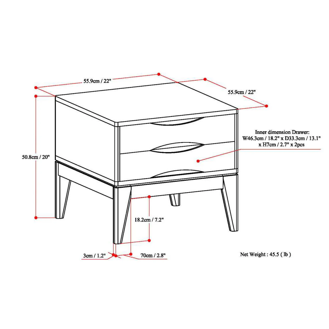Harper - Handcrafted End Table - Image 11