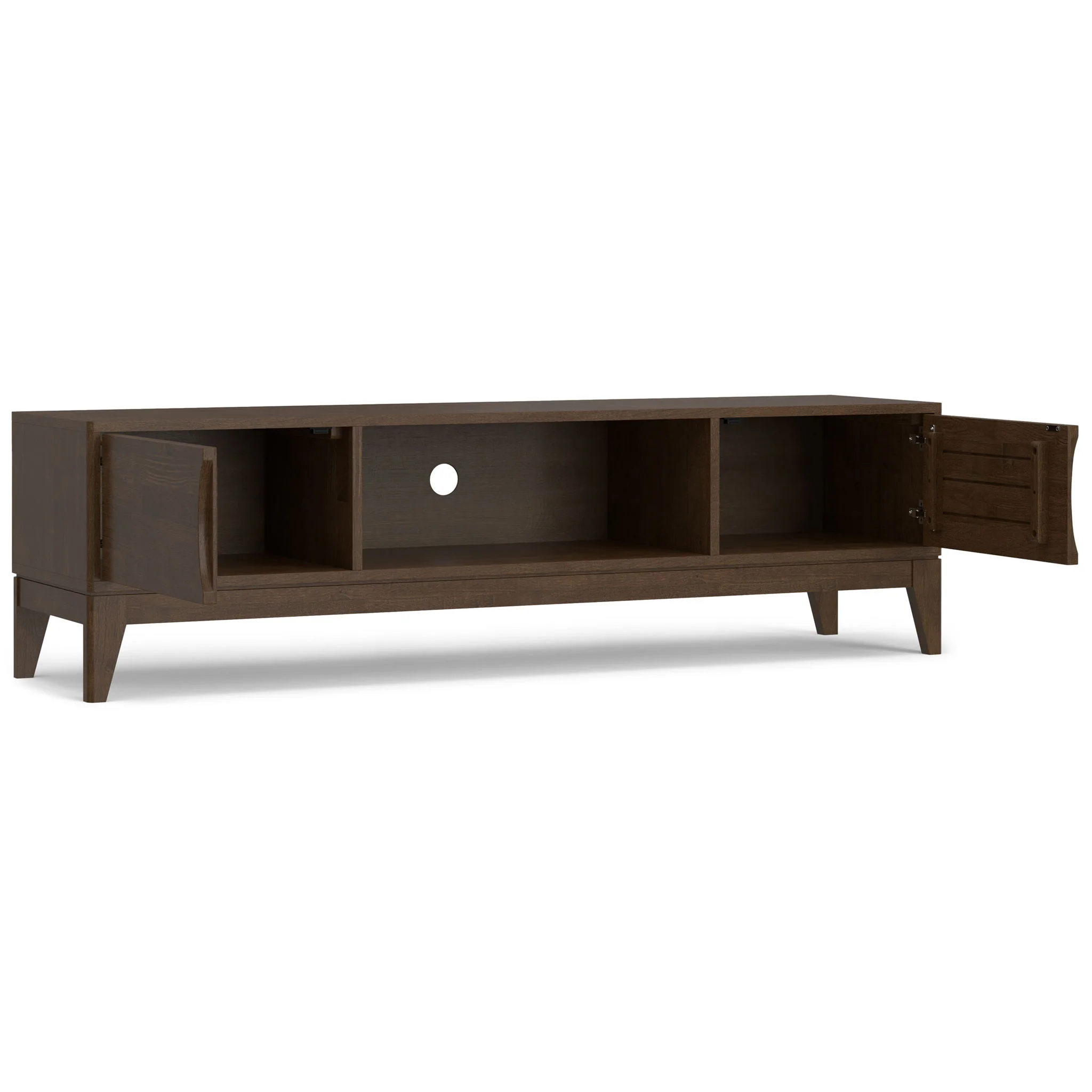 Harper - Low TV Media Stand - Walnut Brown - Image 5