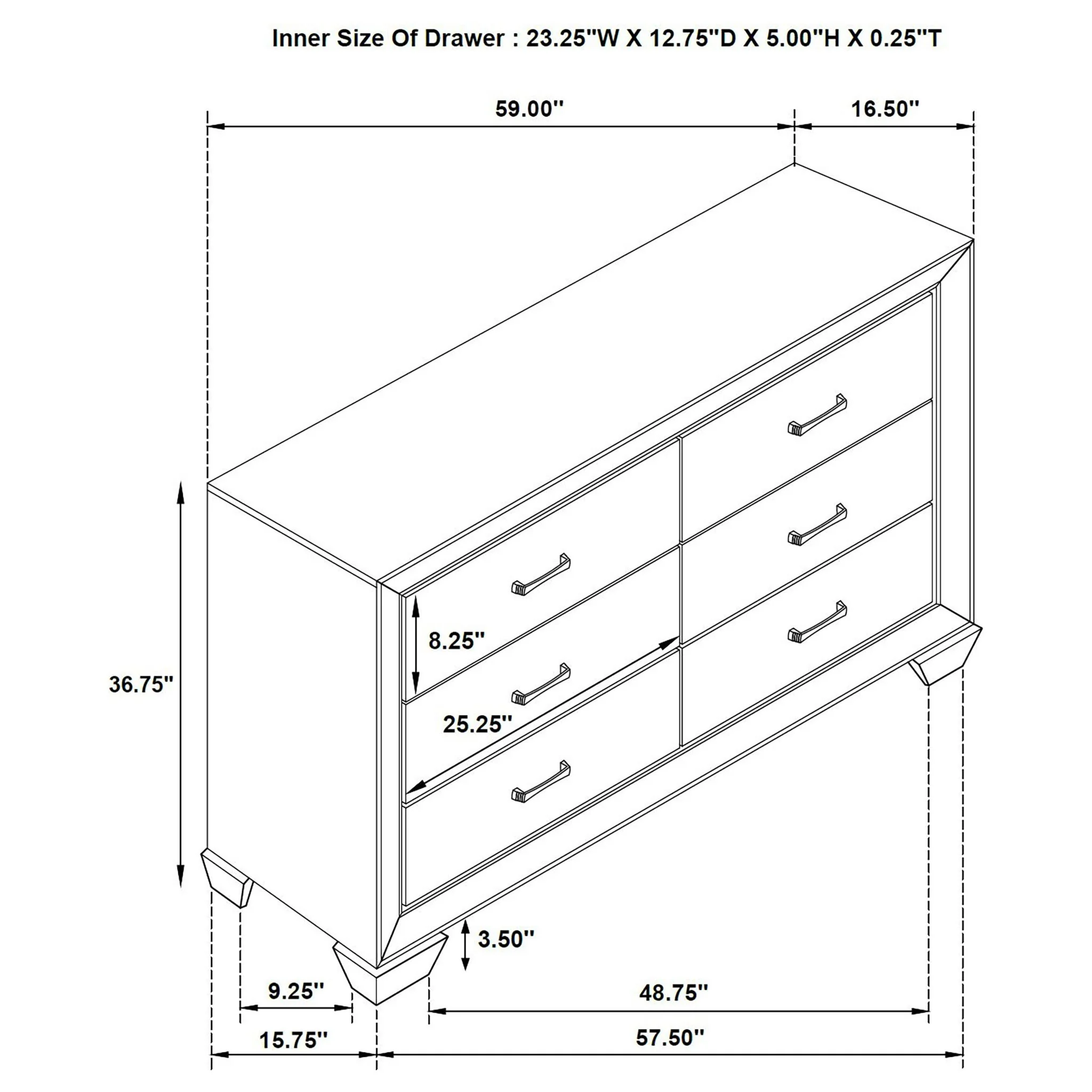 Harrison - 6 Drawer Dresser - Image 12