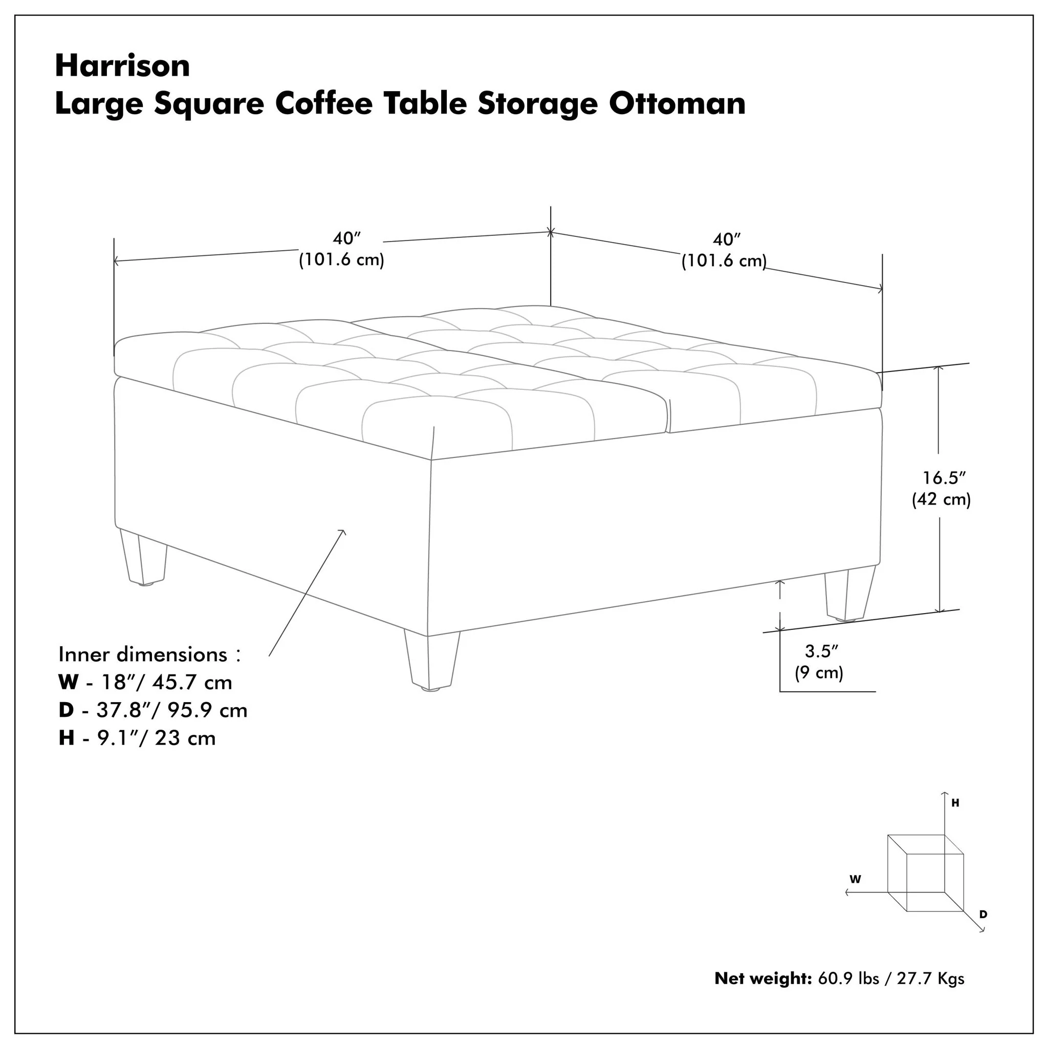 Harrison - Upholstered Coffee Table Storage Ottoman - Image 52
