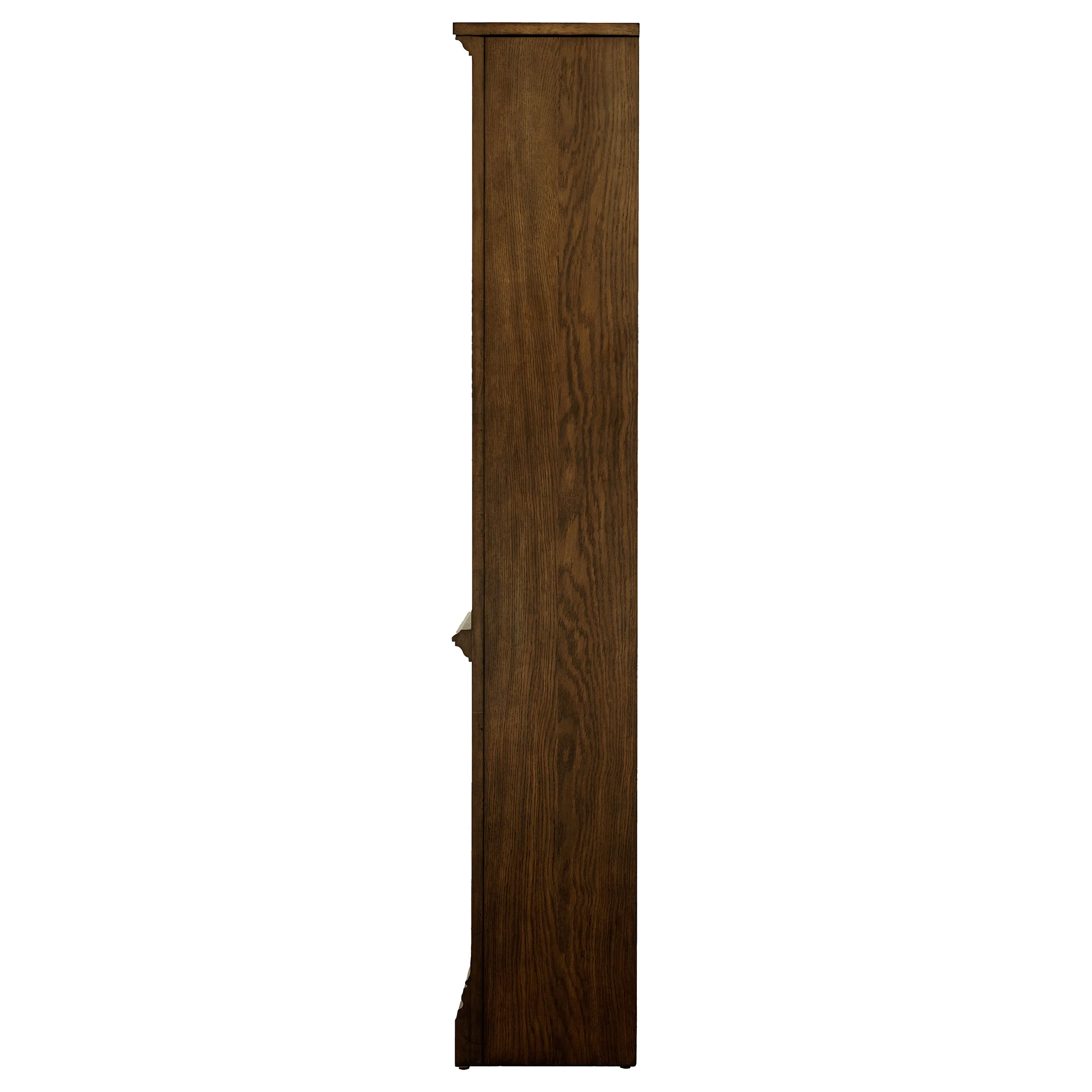 Hartshill 78-Inch 5-Shelf Bookcase in Burnished Oak - Image 2