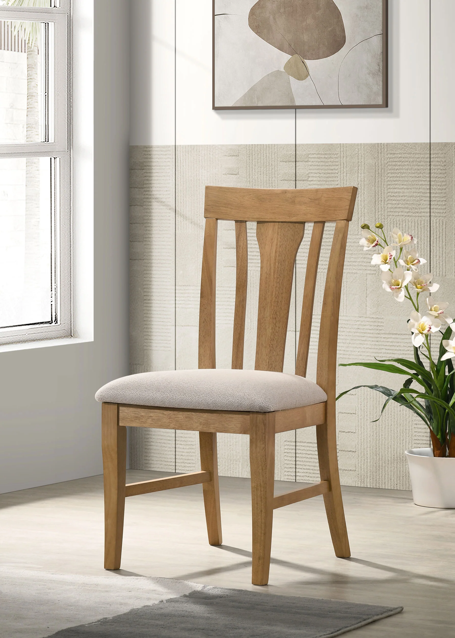 Hartville Dining Side Chair Natural Light Brown (Set of 2) - Image 5