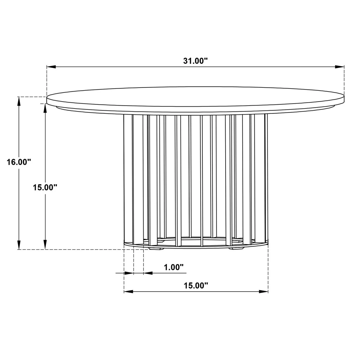 Haven 2-Piece Round Marble Coffee and End Table Set - Image 10