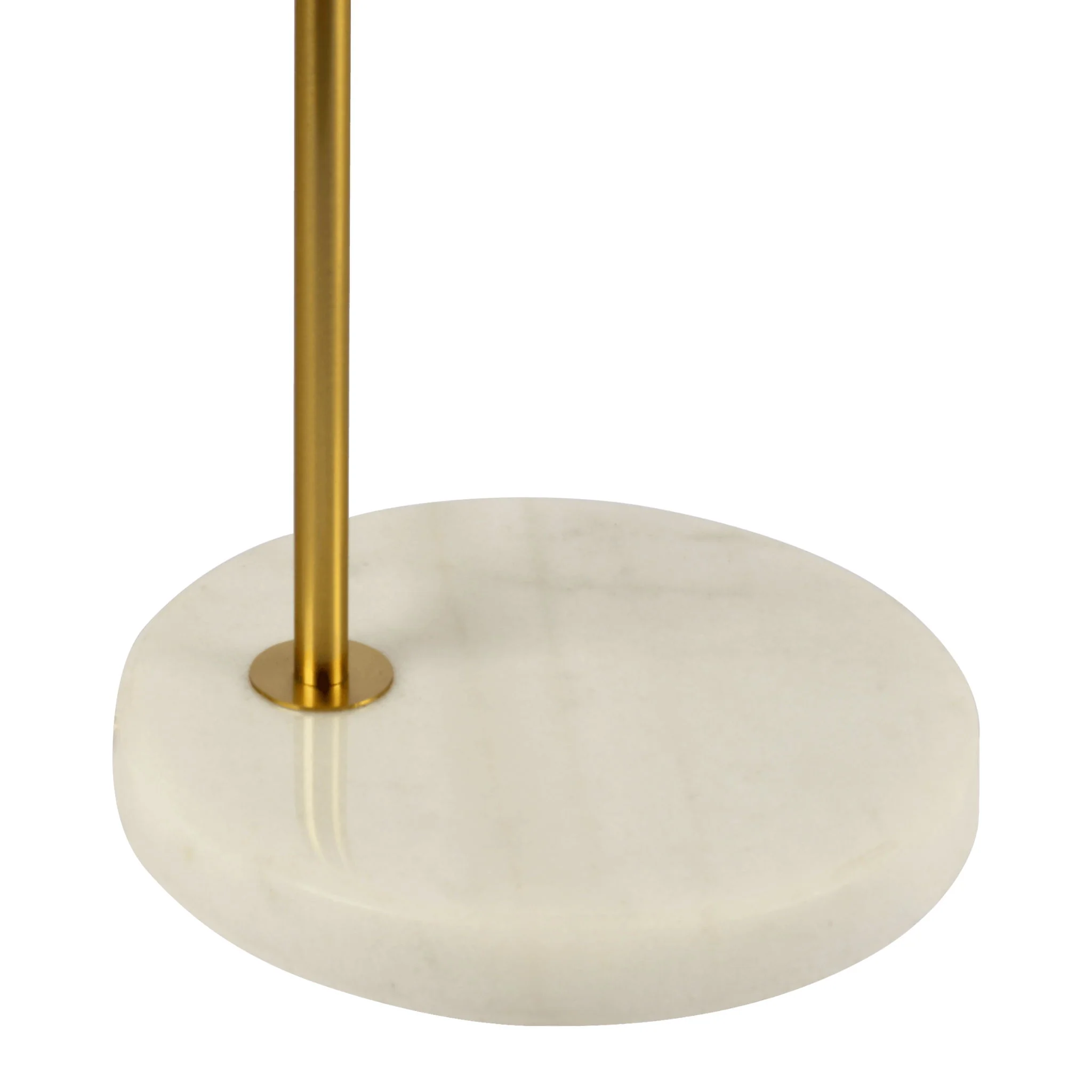 Haven - Clear Table Lamp, Button Control - Gold / White / White Marble - Image 4