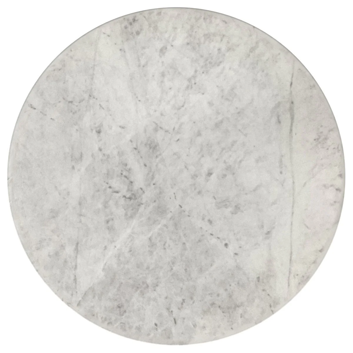 Haven Round Genuine White Marble Top Coffee Table - Image 2