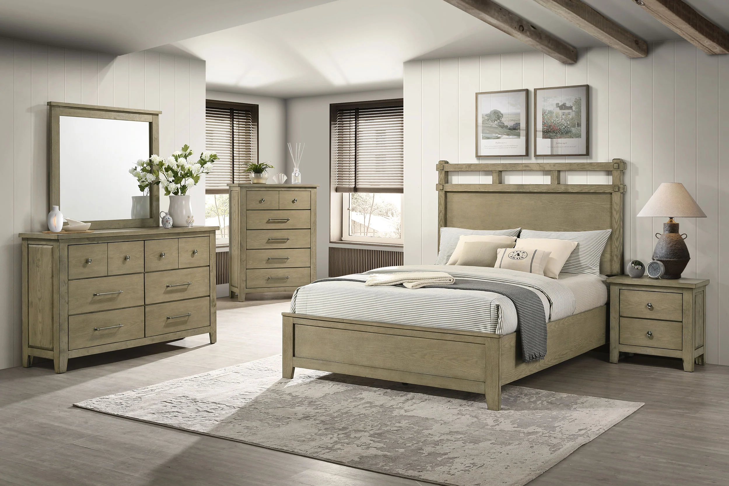 Hazlewood 2-Drawer Nightstand in Vineyard Oak - Image 14