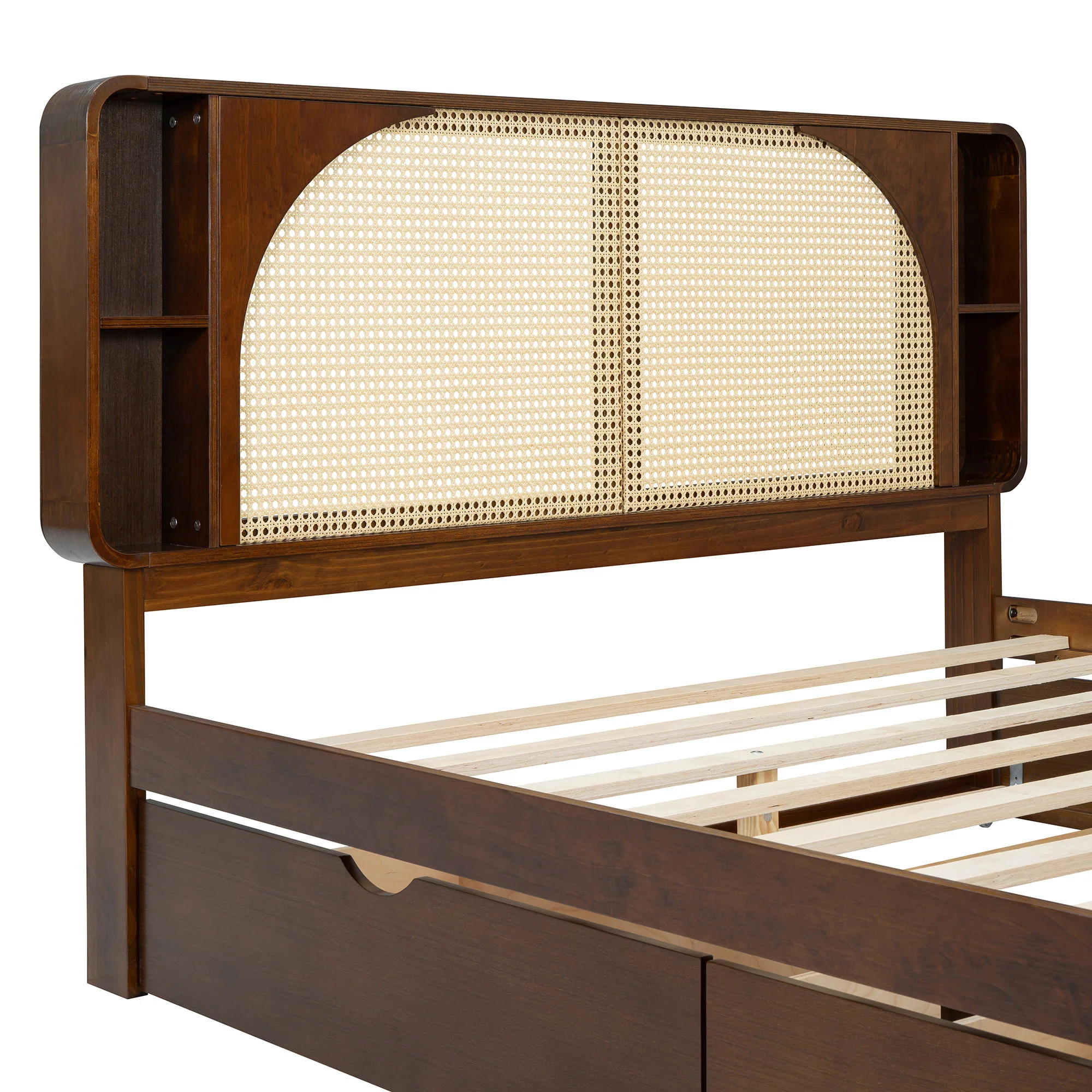 Headboard Bed With 2 Drawers And Trundle - Image 7
