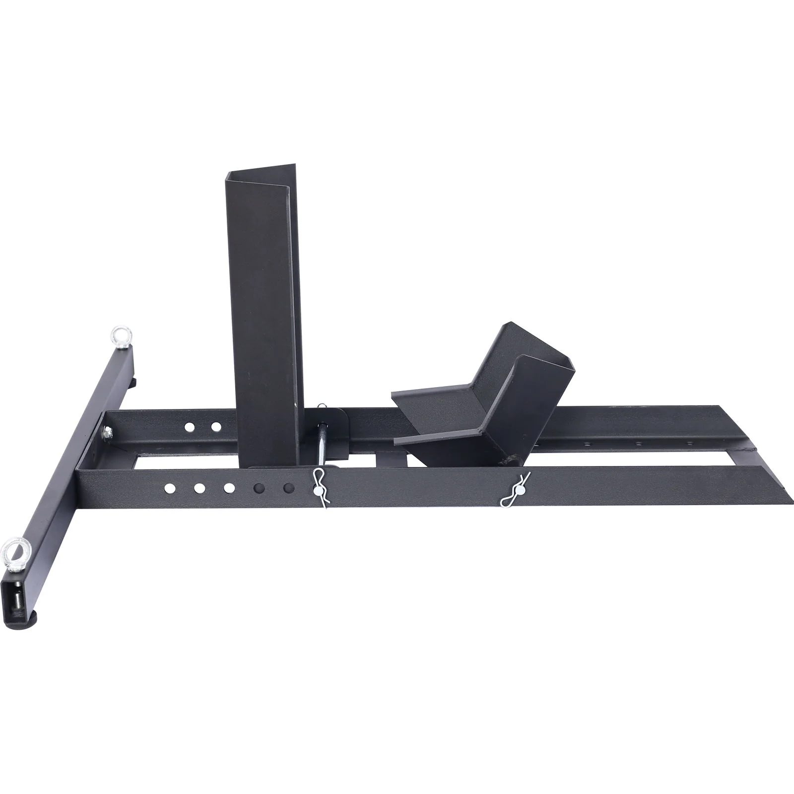 Heavy Duty Adjustable Motorcycle Stand / Wheel Chock 1800 Lb Capacity - Black - Image 5