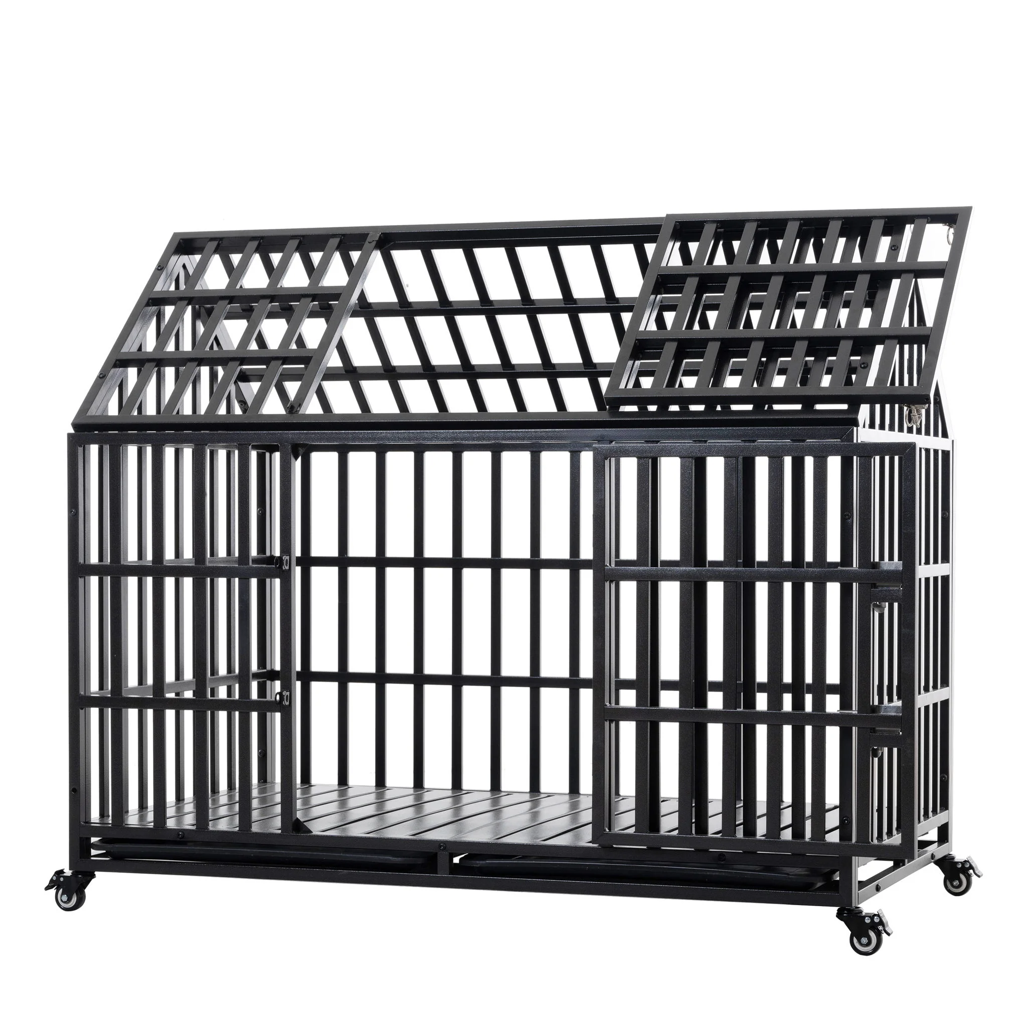 Heavy Duty Dog Crate Lockable Wheels - Image 15