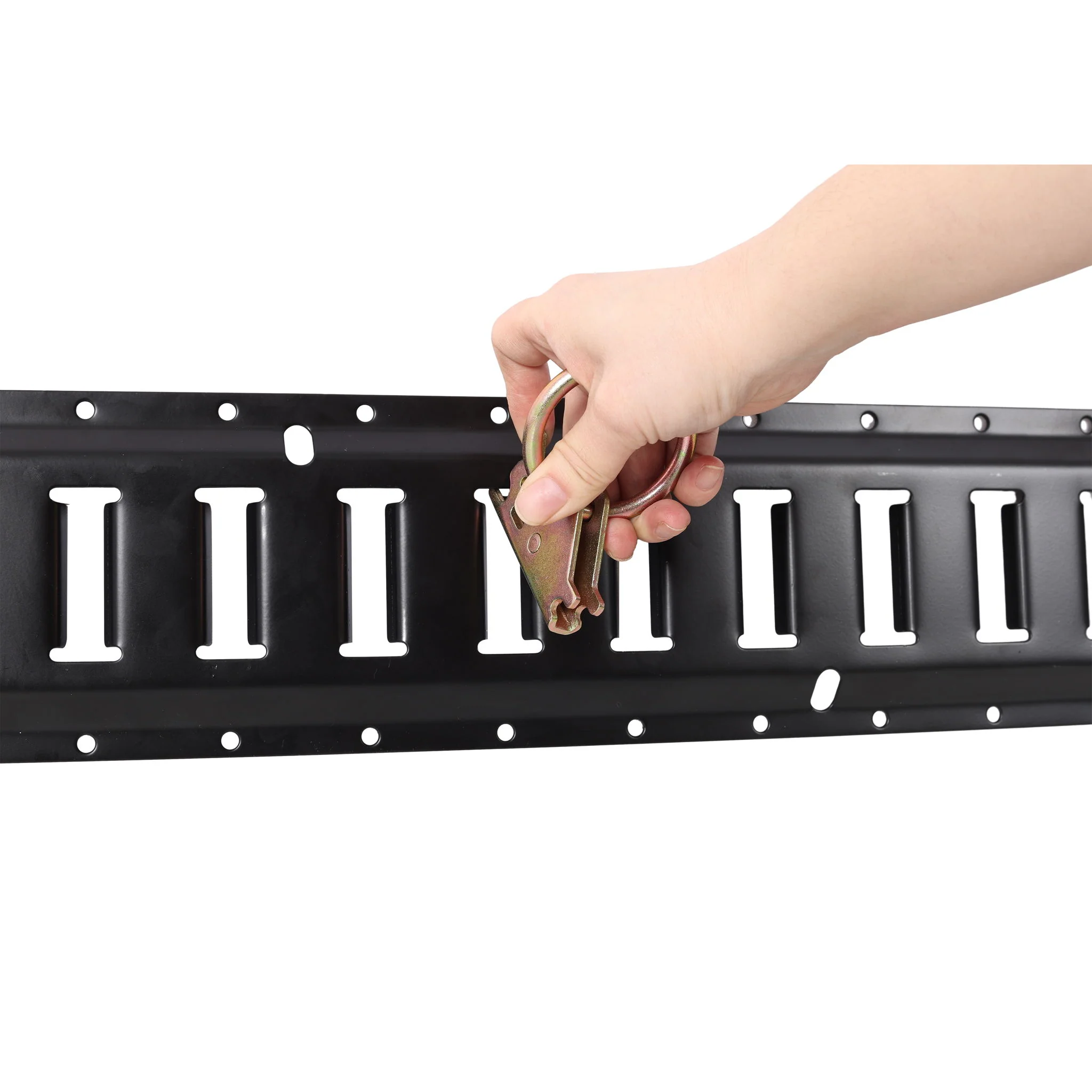 Heavy Duty E Track Tie-Down Rail Kit With O-Ring Anchors And Rope Tie Offs - Image 3