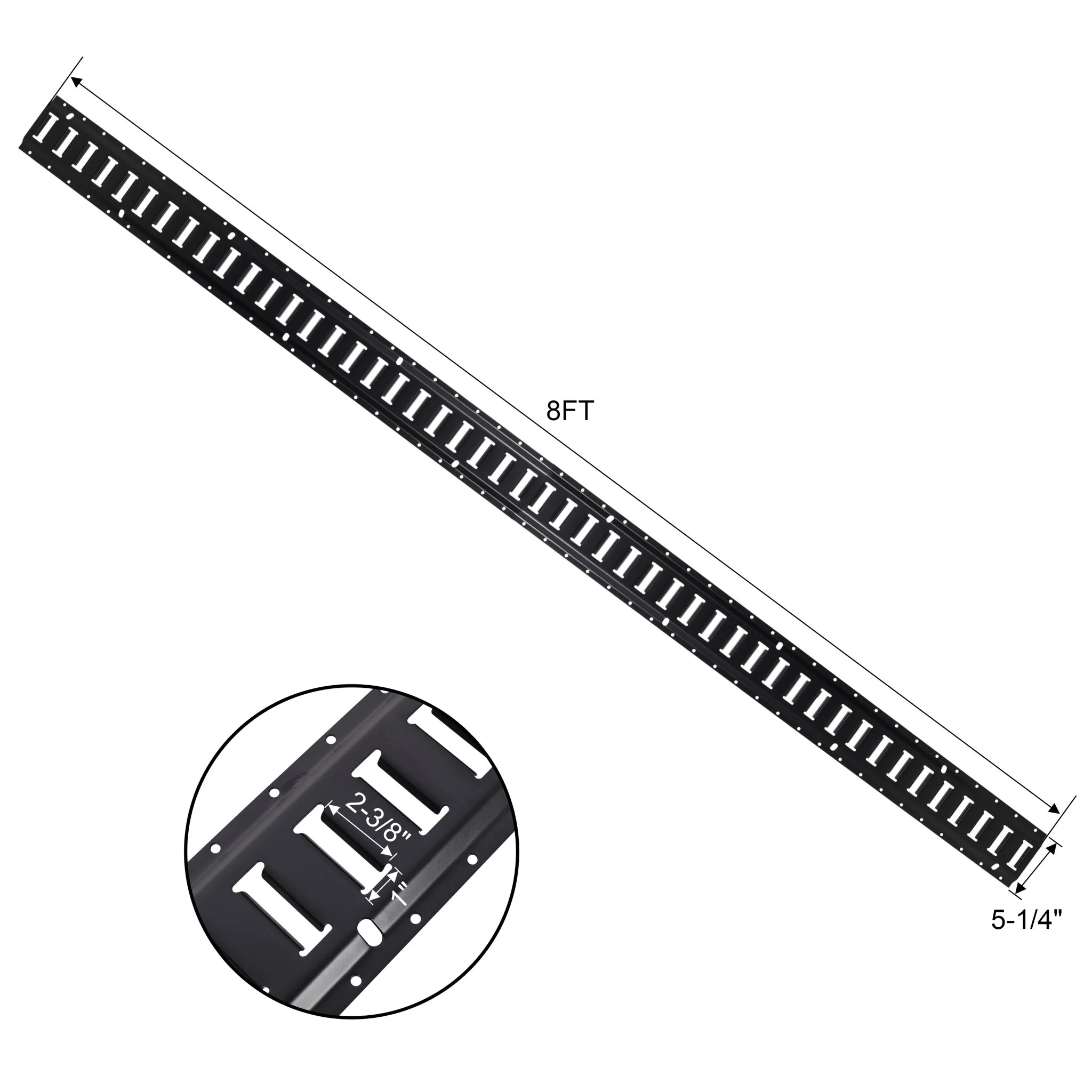 Heavy Duty E Track Tie-Down Rail Kit With O-Ring Anchors And Rope Tie Offs - Image 9