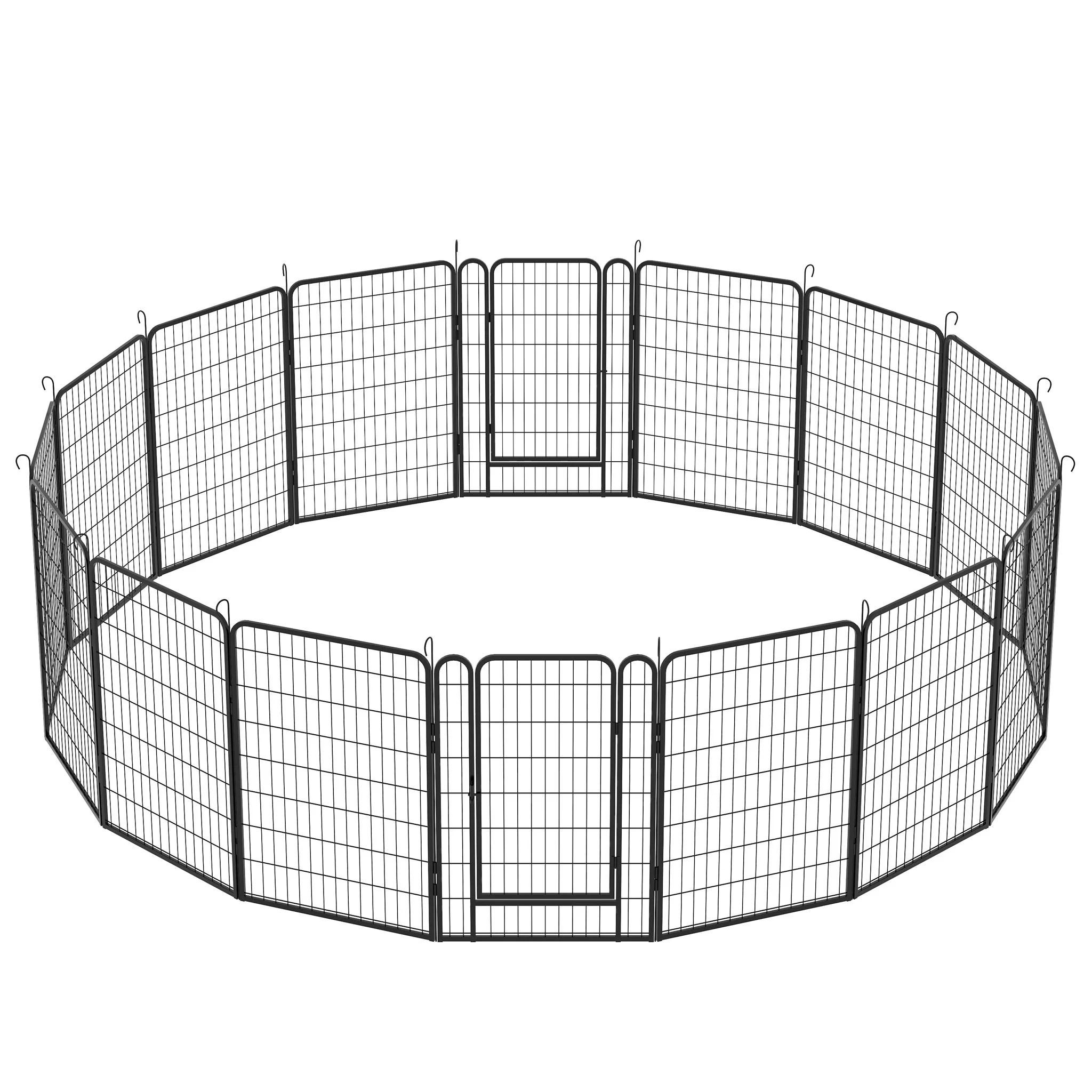 Heavy Duty Metal Playpen With Door, Dog Fence Pet Exercise Pen For Outdoor, Indoor - Image 4