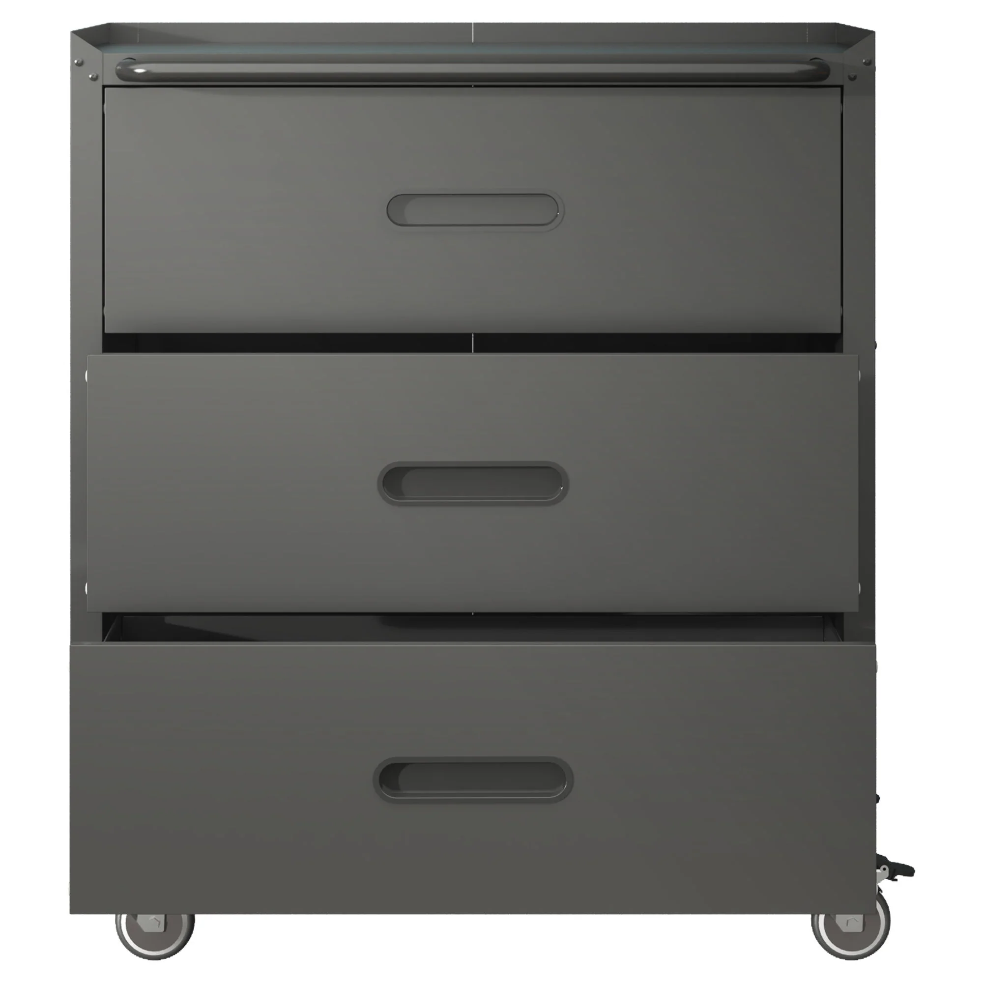 Heavy Duty Metal Storage Cabinet With Wheels 3 Drawer Tool Cabinet For Garage, Office, And Home Organizer Solutions - Image 11