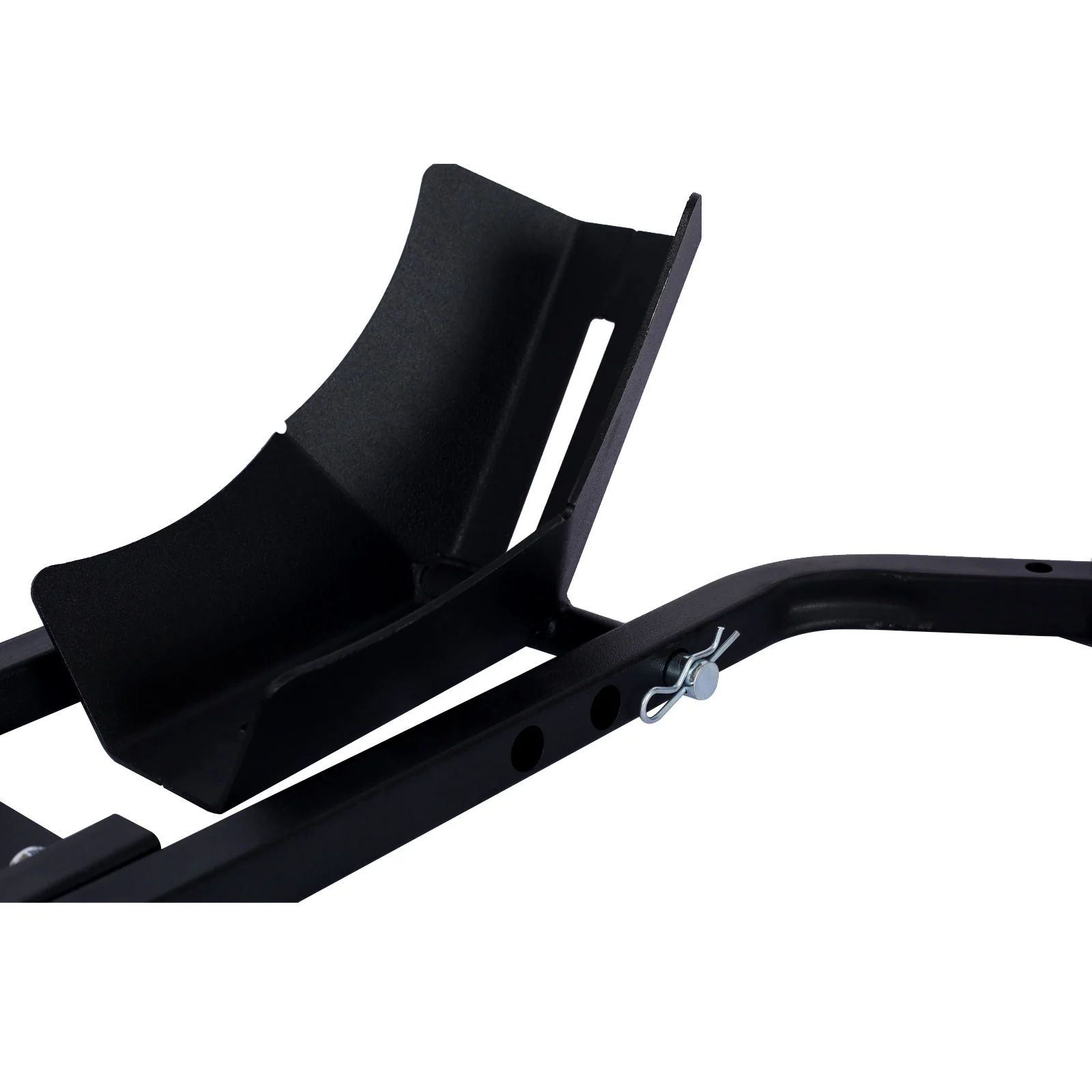 Heavy Duty Motorcycle Front Tire Chock For 17" 21" Wheels Stand 1200 Lbs Capacity - Black - Image 3