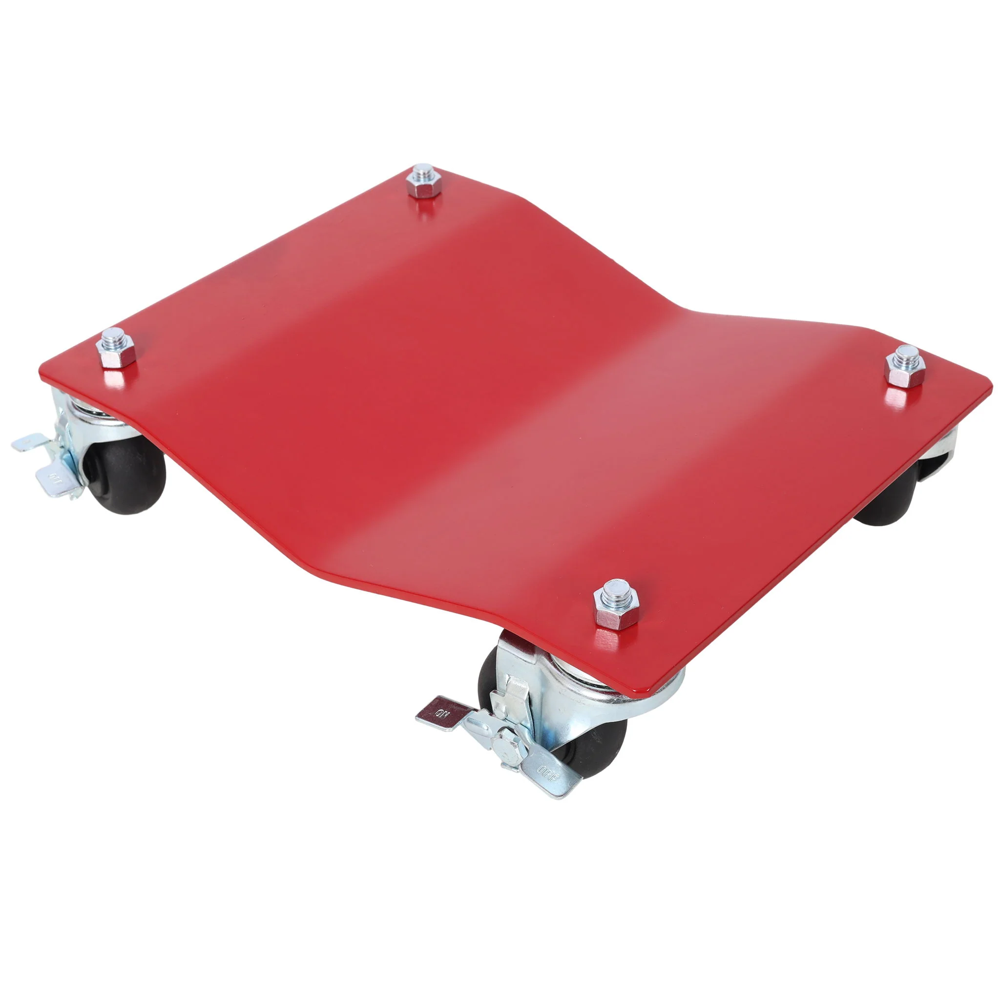 Heavy Duty Steel Vehicle Dollies With Brakes, 2500Lbs Capacity - Image 4